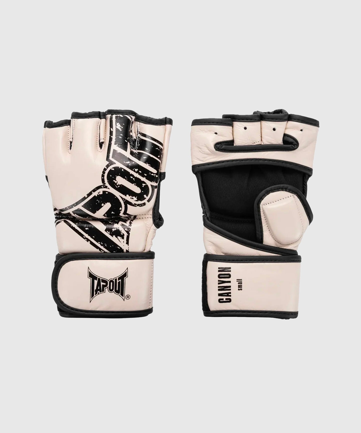 Tapout Canyon Guantes de MMA - Beige/Negro