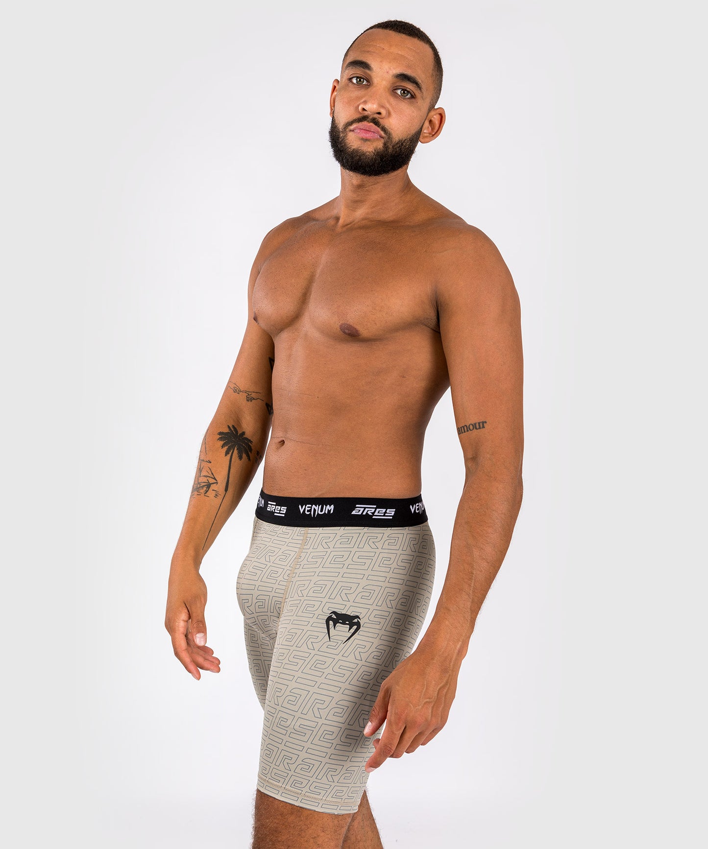 Short de Compression Vale Tudo Venum x Ares 2.0 - Sable