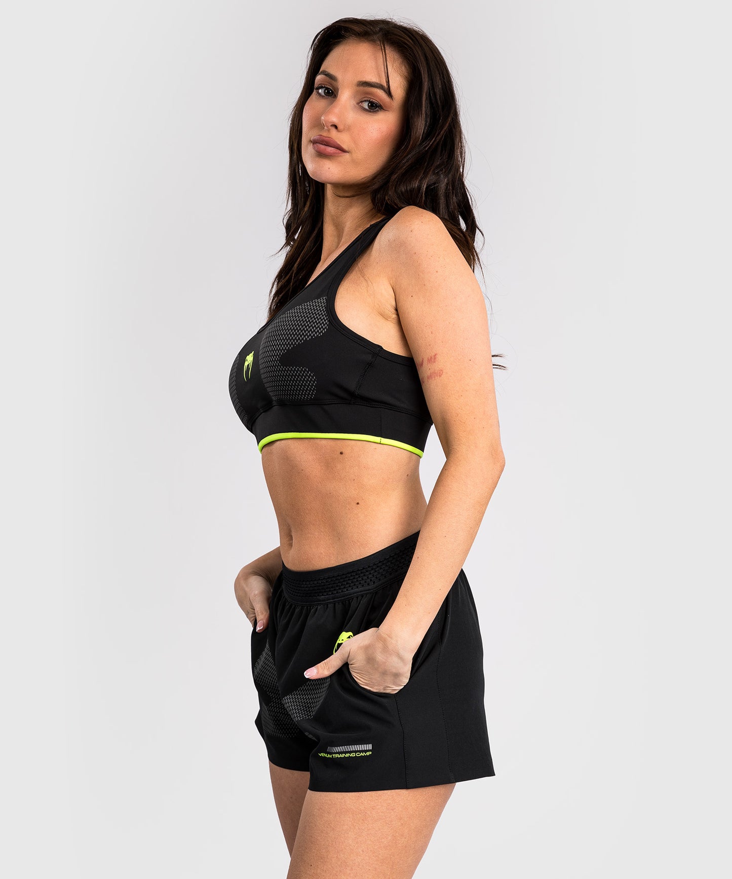 Brassière de sport Venum Training Camp 4.0 - Noir/Vert Fluo