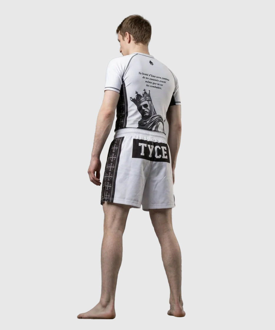 TYCE CULTURE OF WAR Balduin IV. Grappling-Rashguard - Weiß