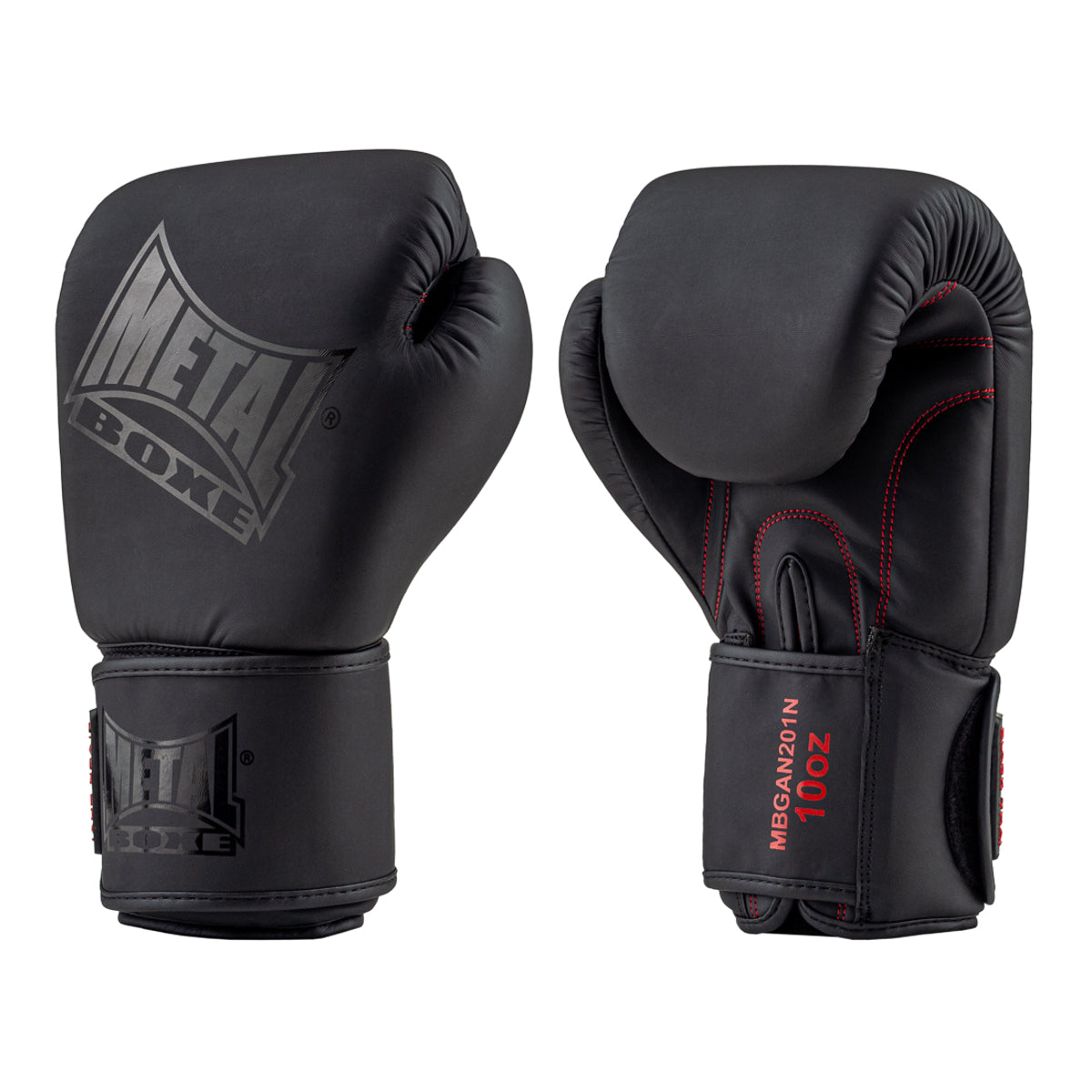 Metal Boxe Black Thai Guantes de Boxeo - Negro