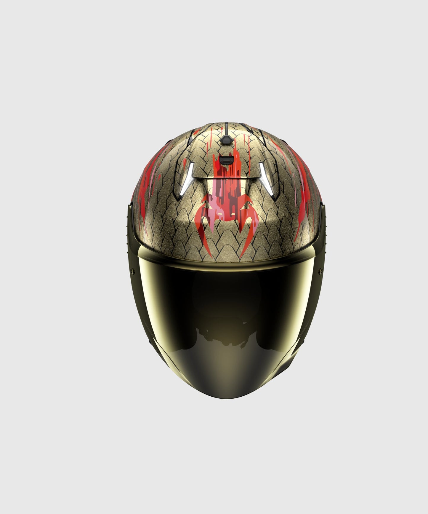 Venum x Shark Motorradhelm SKWAL i3 JET - Rot/Gold