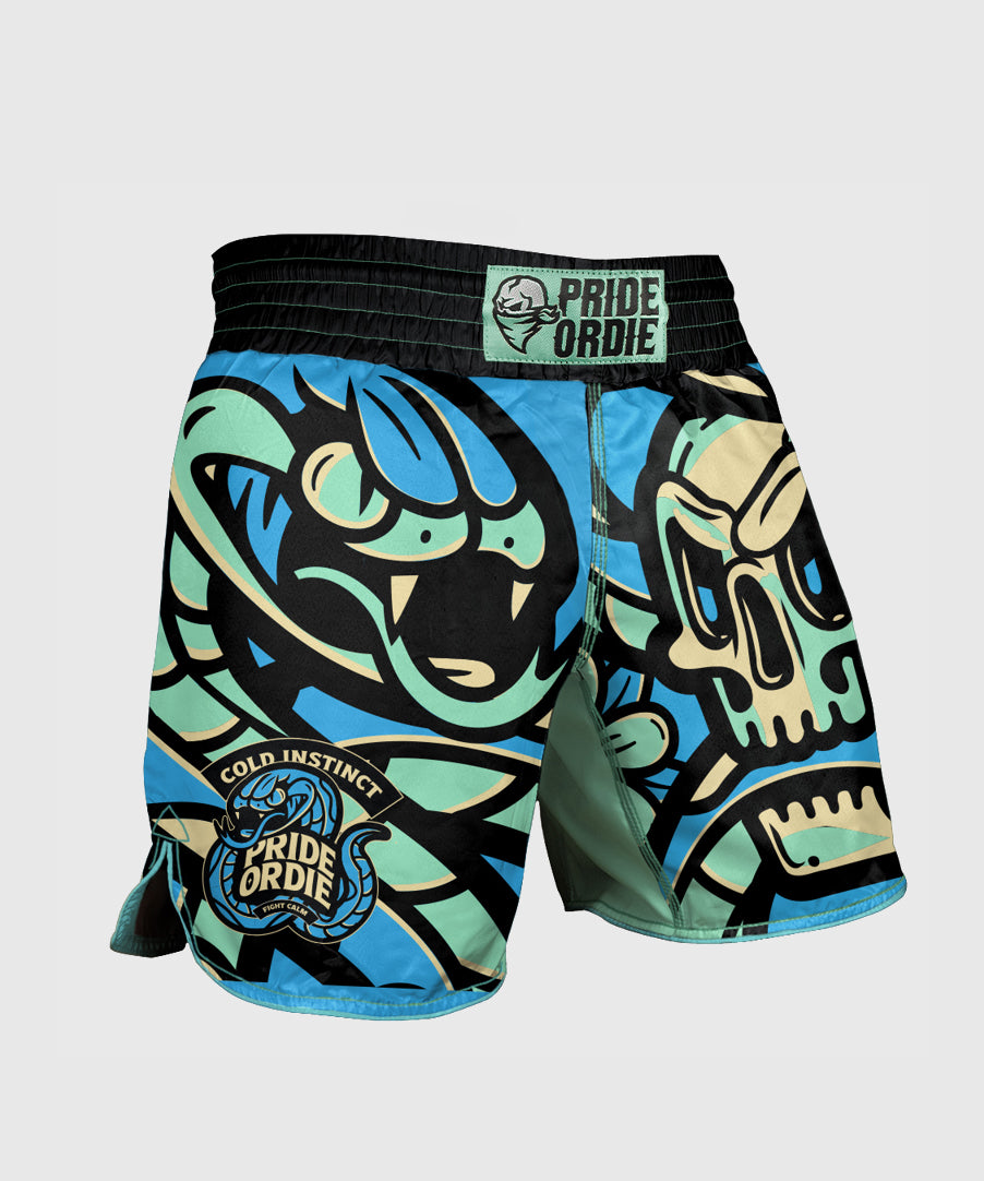 Pride Or Die Cold Instinct Fightshorts - Blue