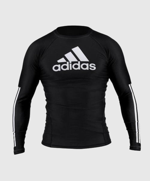Adidas Top a Compressione a Maniche Lunghe - Nero/Nero