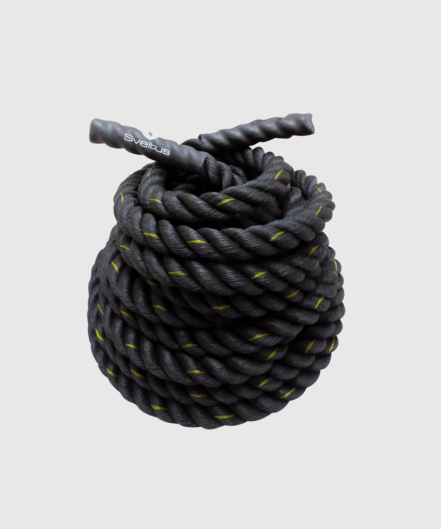 Battle Rope Sveltus - 10 m - Negro/Amarillo