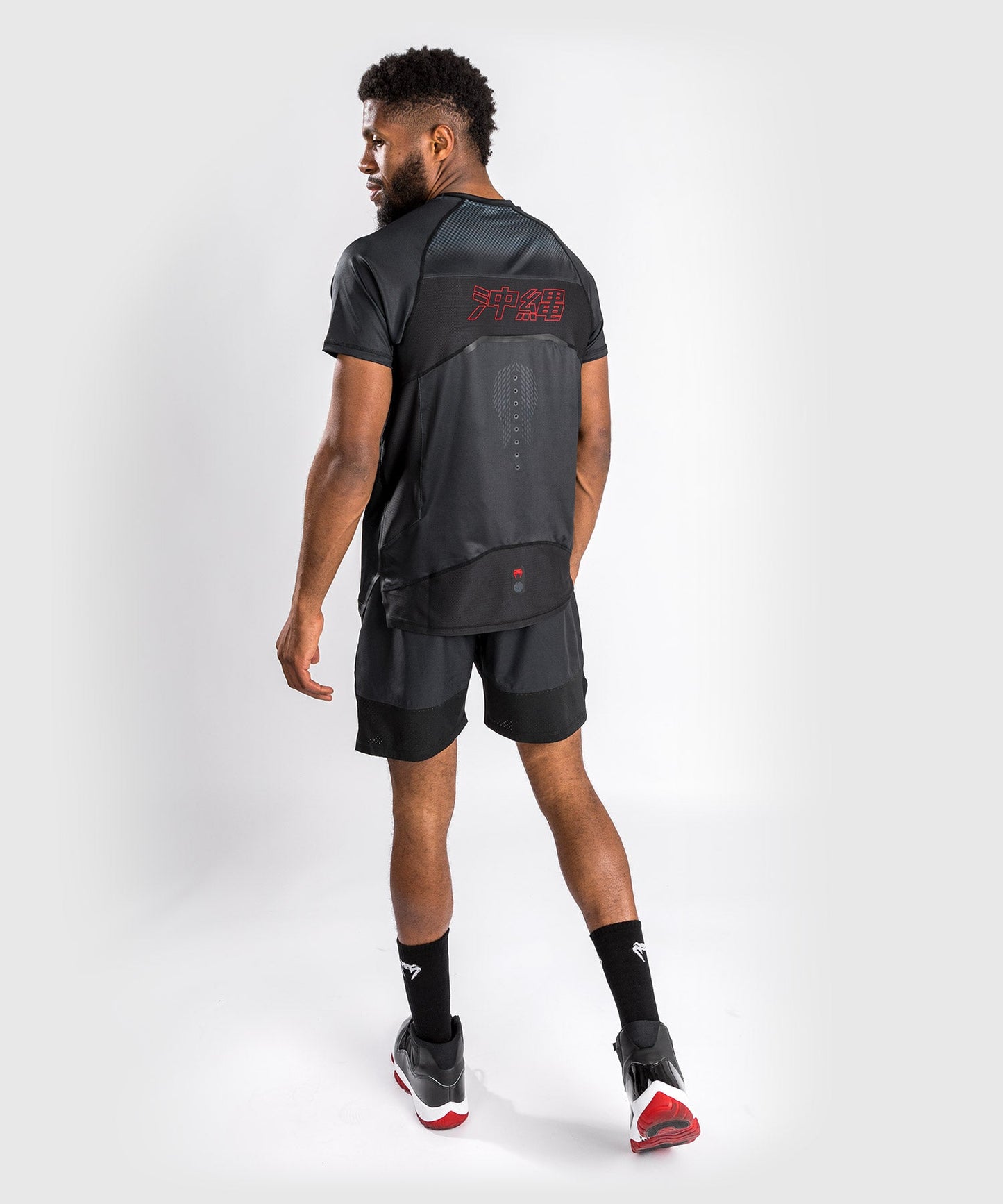 Dry Tech T-Shirt - Kurze Ärmel - Venum Okinawa 3.0 - Schwarz/Rot