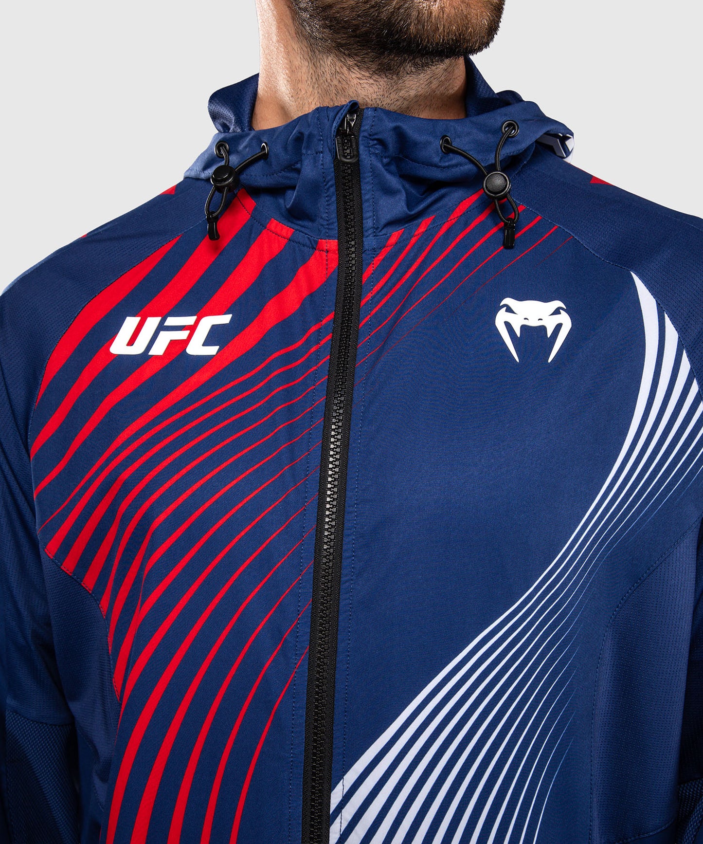 Official UFC Freedom 250 by Venum Authentic Fight Night Walkout Hoodie para hombre - Azul