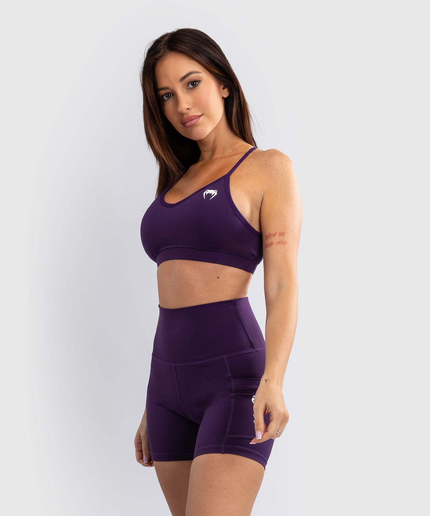 Venum Essential Low Impact Damen Sport-Bh- Dunkelviolett