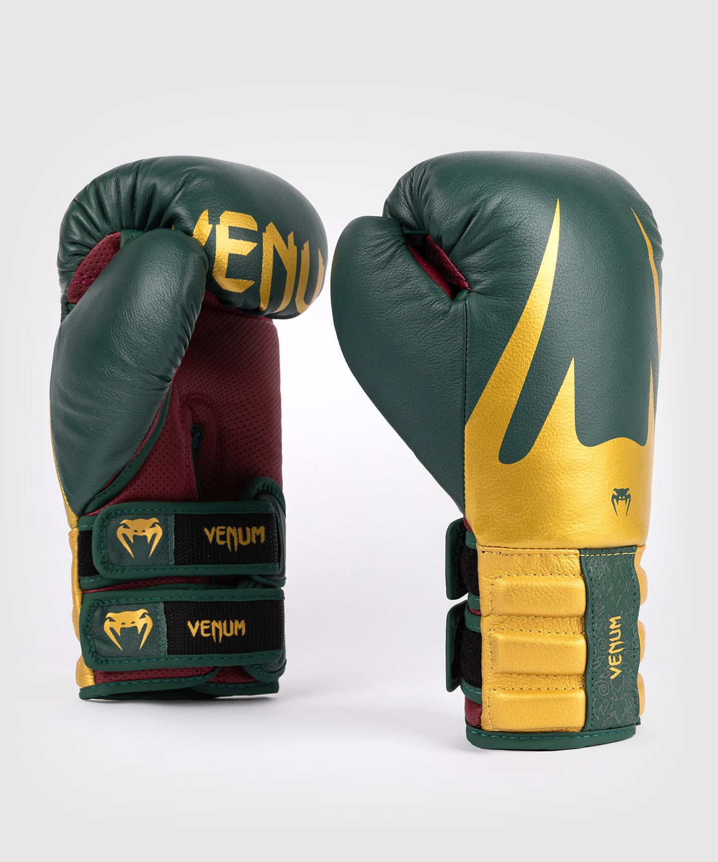 Venum Reverso Boxhandschuhe - Smaragdgrün/Gold