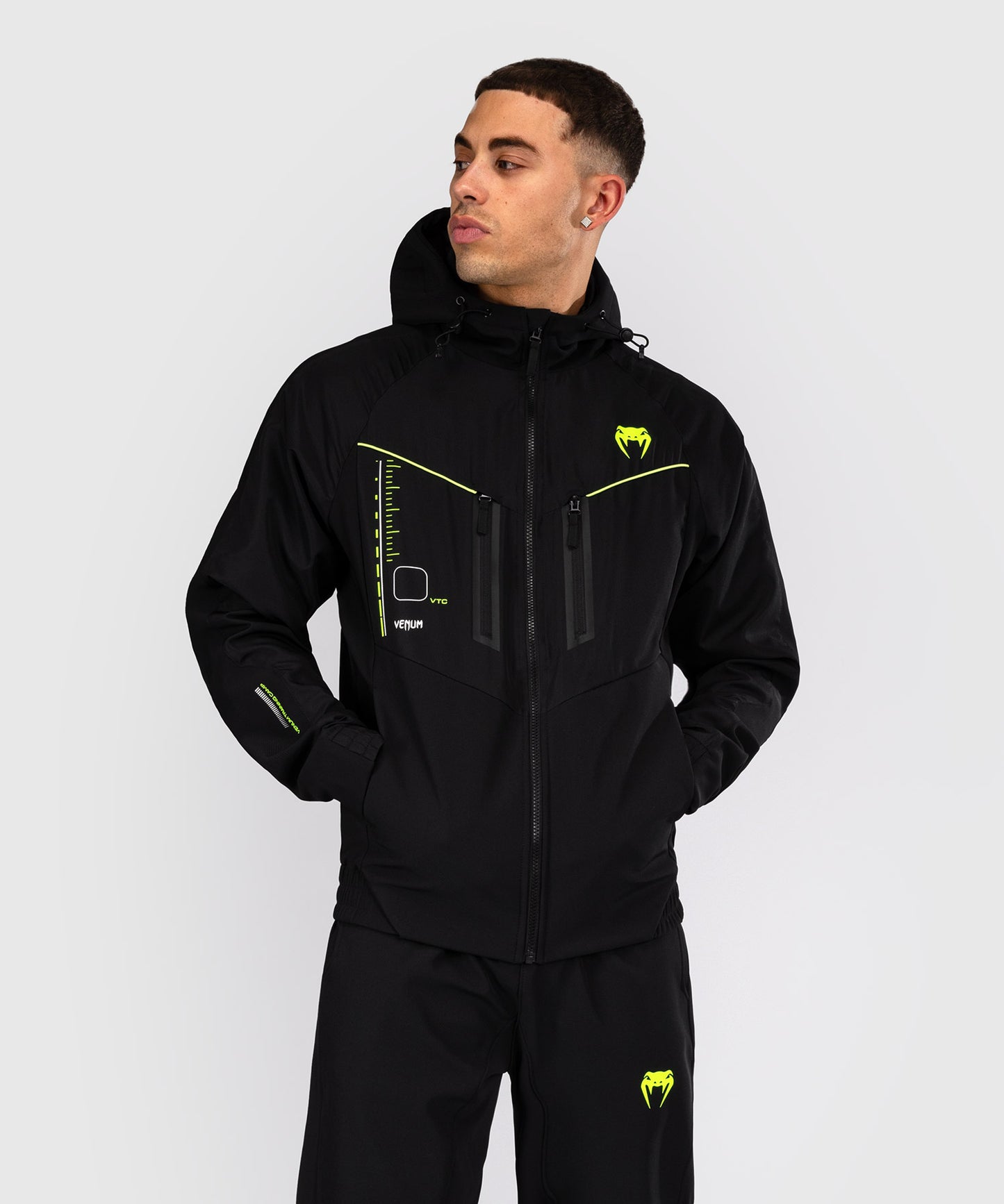 Venum Training Camp 4.0 Trainingsjacke - Schwarz/Neongrün