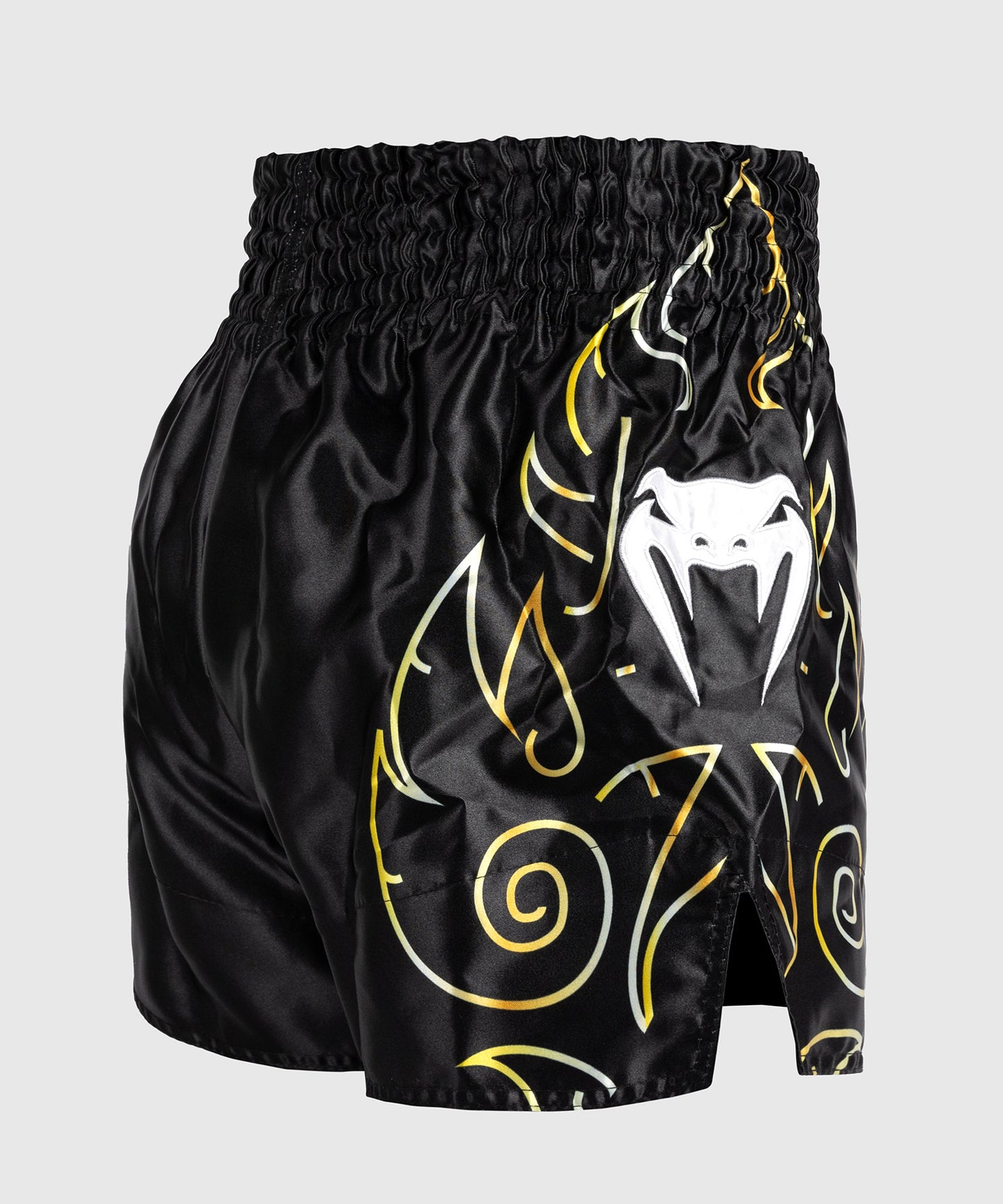 Venum VTC Flames Pantaloncini Muay Thai - Nero/Oro