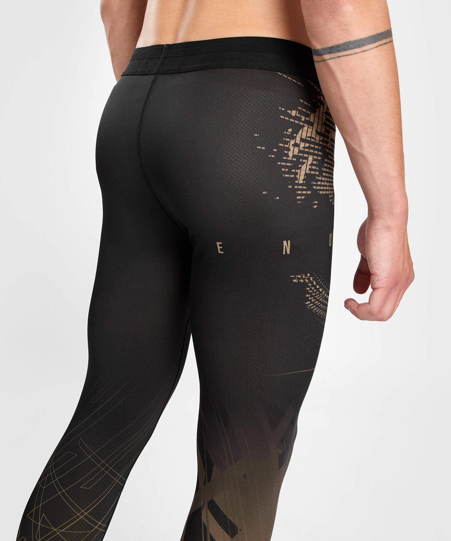 Venum Gorilla Jungle Pantalones de compresión - Negro/Arena