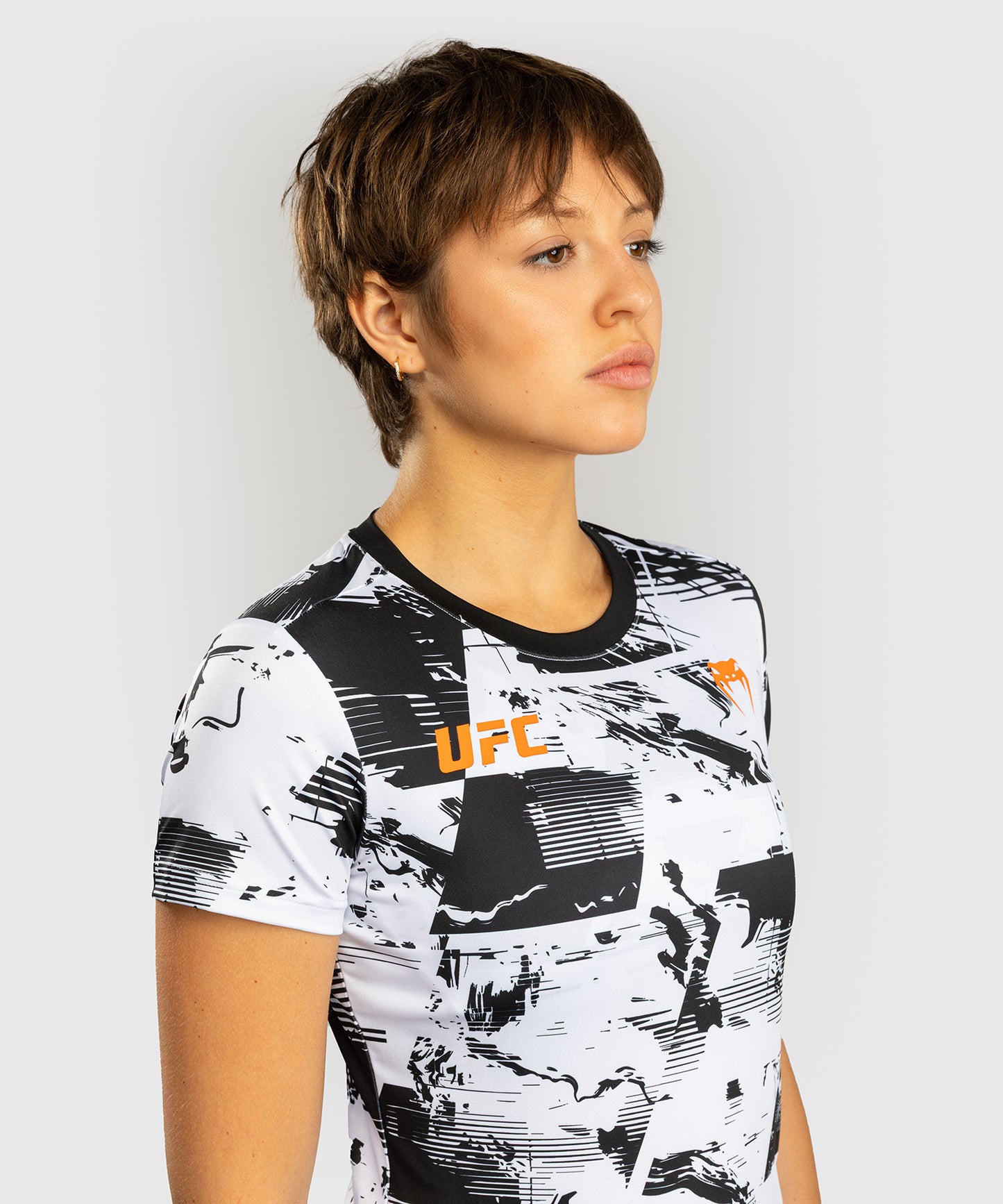Women’s UFC Zenith by Venum White Authentic Fight Week Performance Short Sleeve T-Shirt