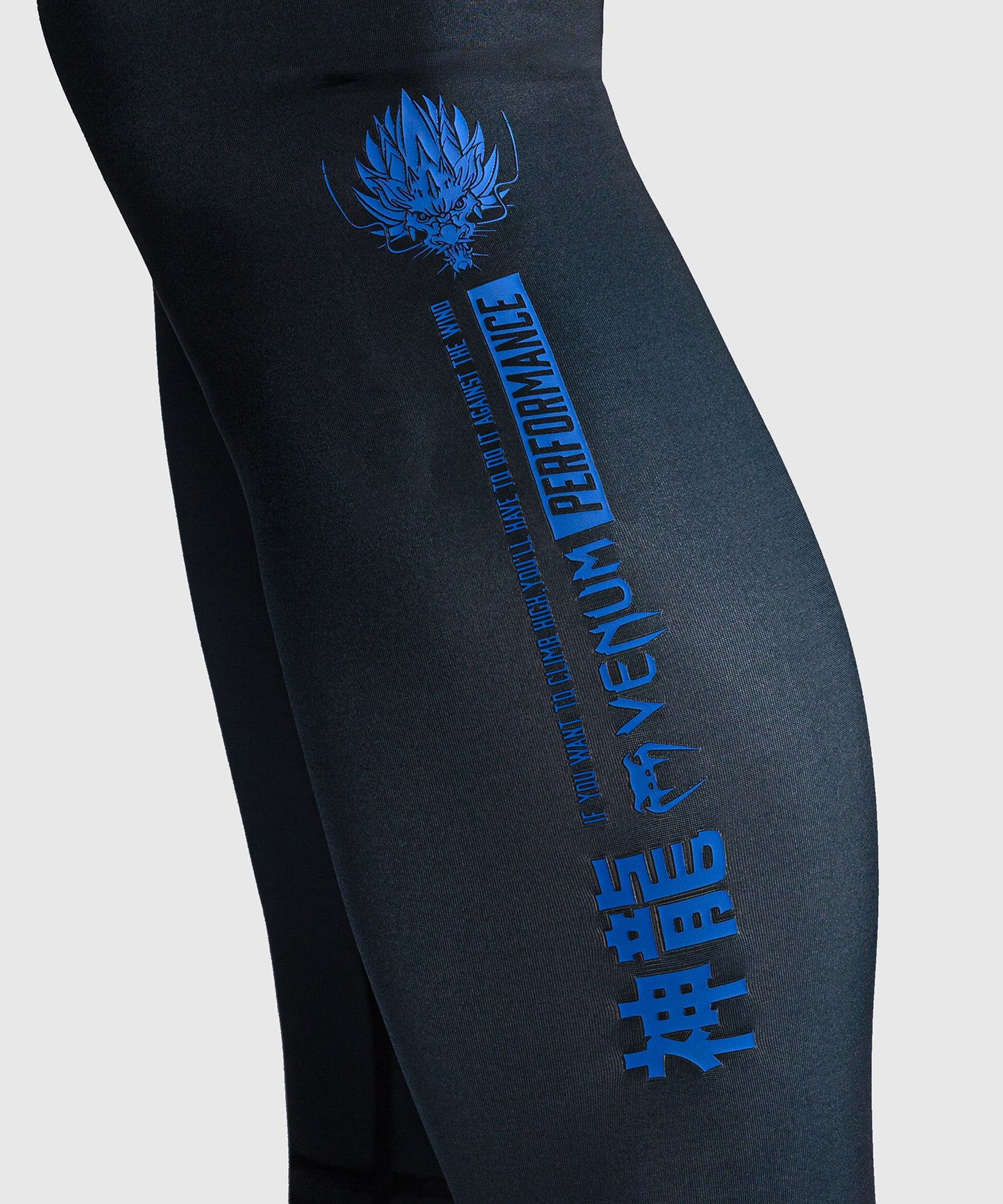 Venum Thunder Dragon Pantaloni a Compressione – Nero/Blu Reale