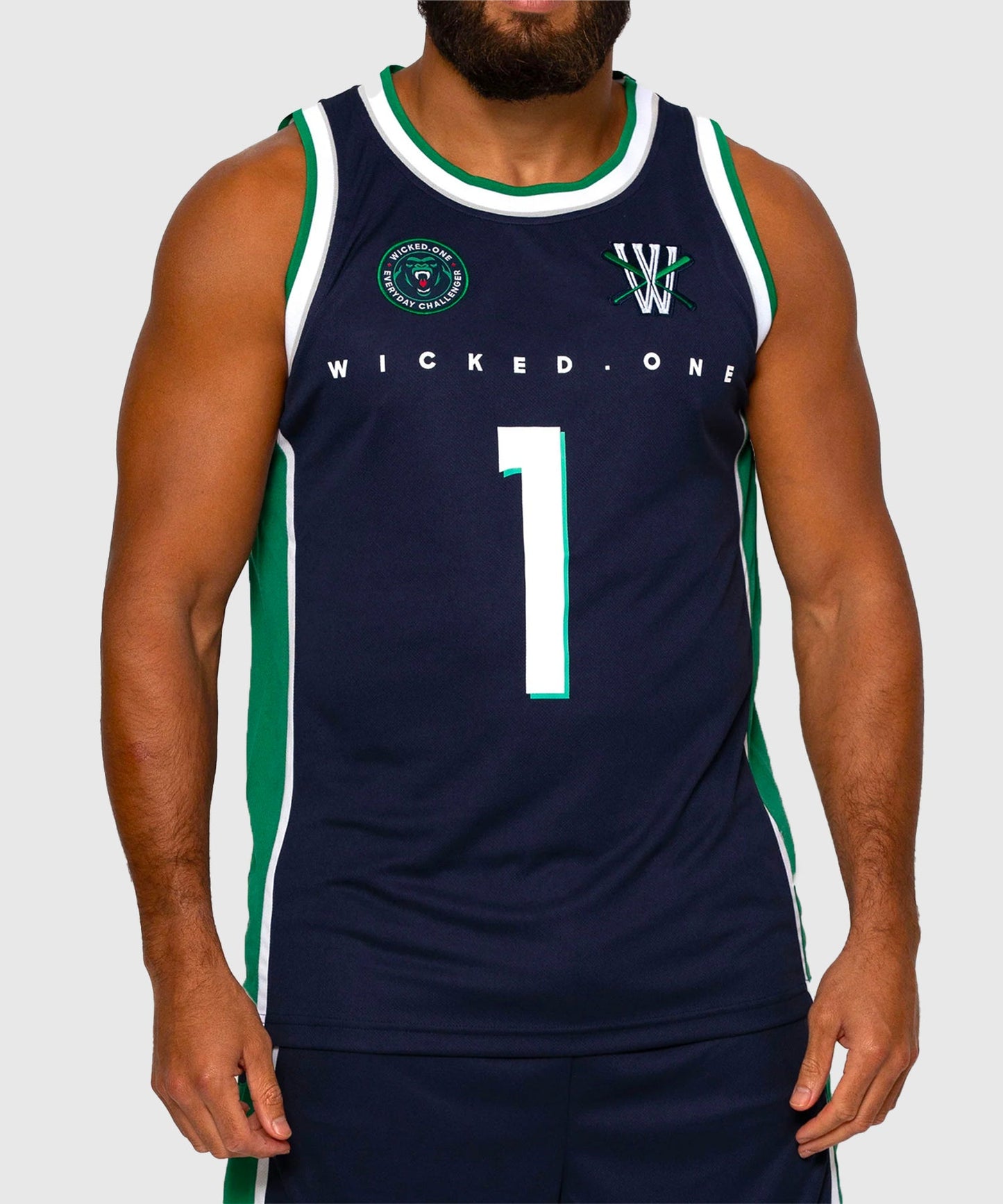 Wicked One Whacks Tank Top - Marineblau & Grün