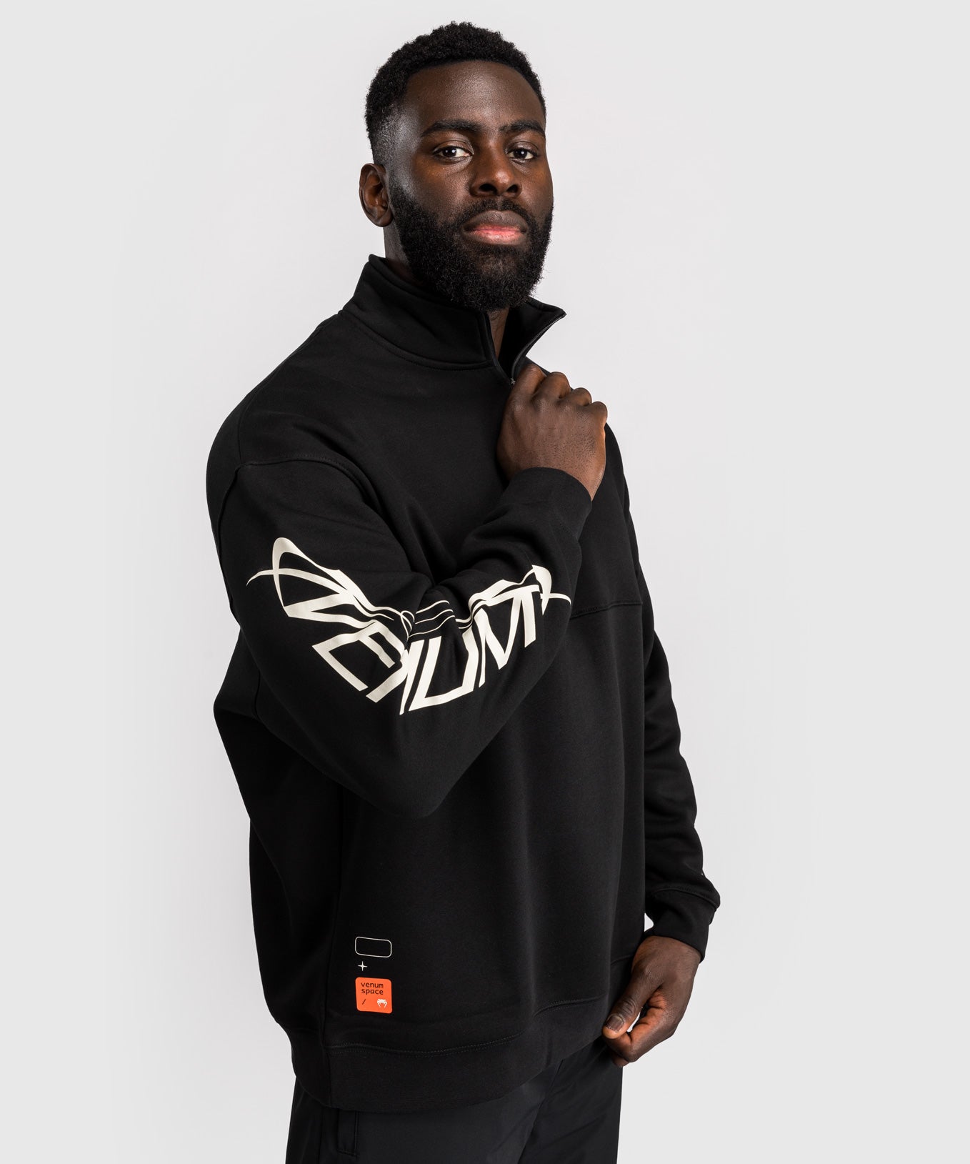 Venum Eclipse Felpa Mezza Zip – Nero/Avorio