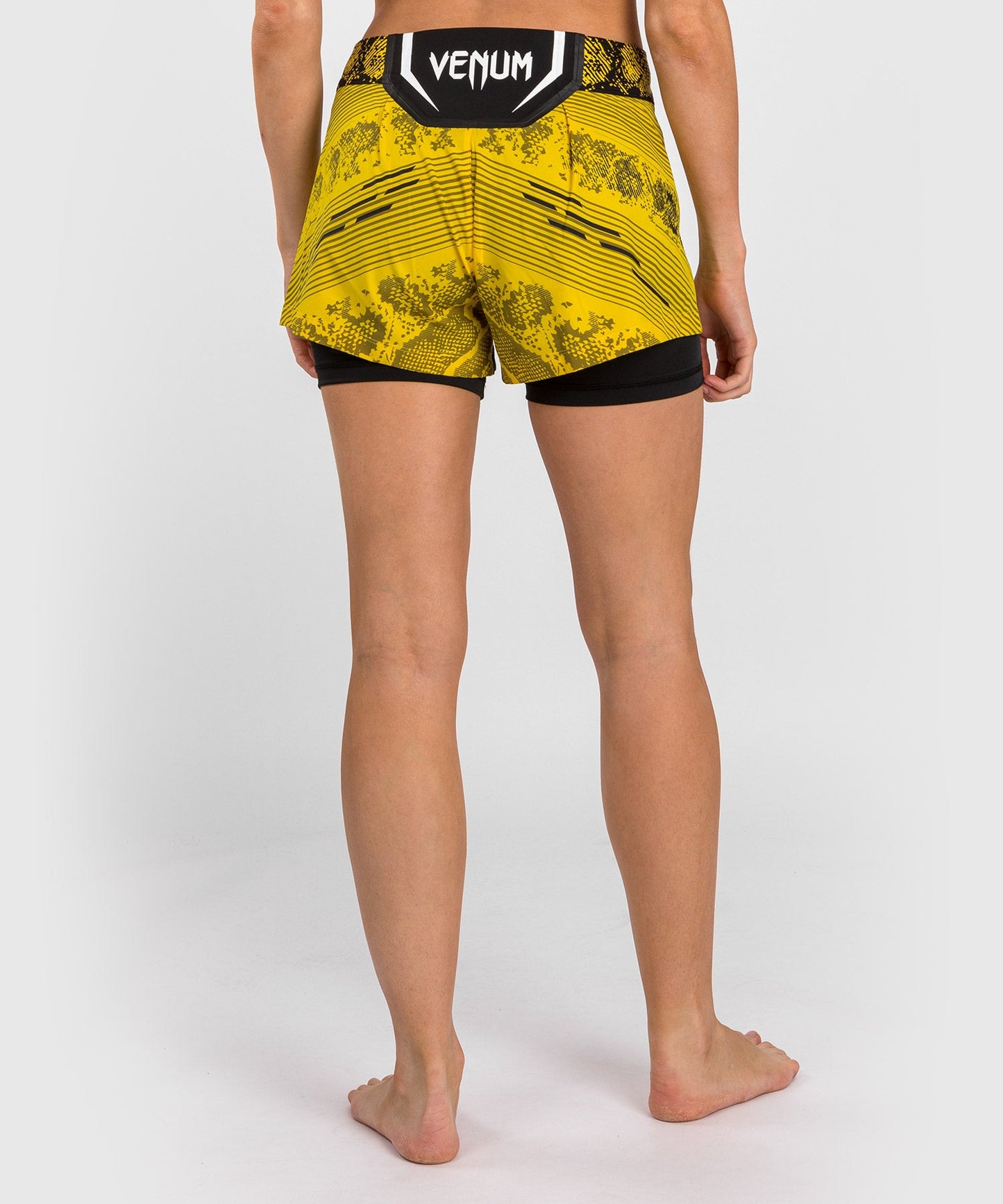 Short de Combat pour Femmes UFC Adrenaline by Venum Authentic Fight Night - Jaune