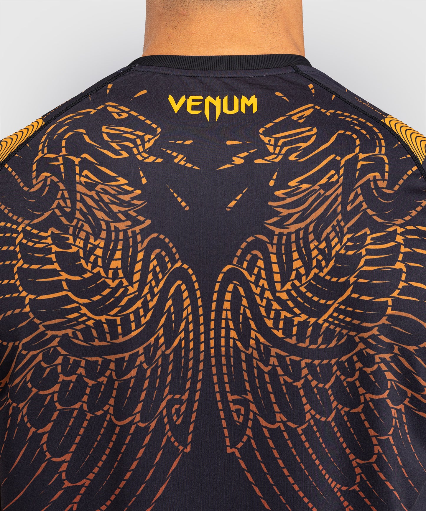 Venum Quetzal Fury Dry-Tech T-Shirt - Black/Fury Red/ Tangerine