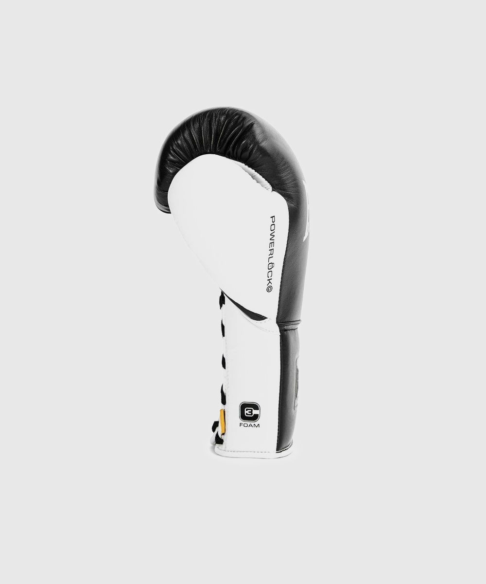 Everlast Powerlock Pro OG Schnür-Boxhandschuhe - Schwarz/Weiß