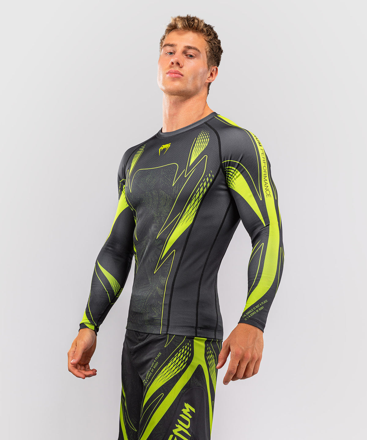 Rashguard à manches longues Venum Amazonia Reborn - Noir/Vert