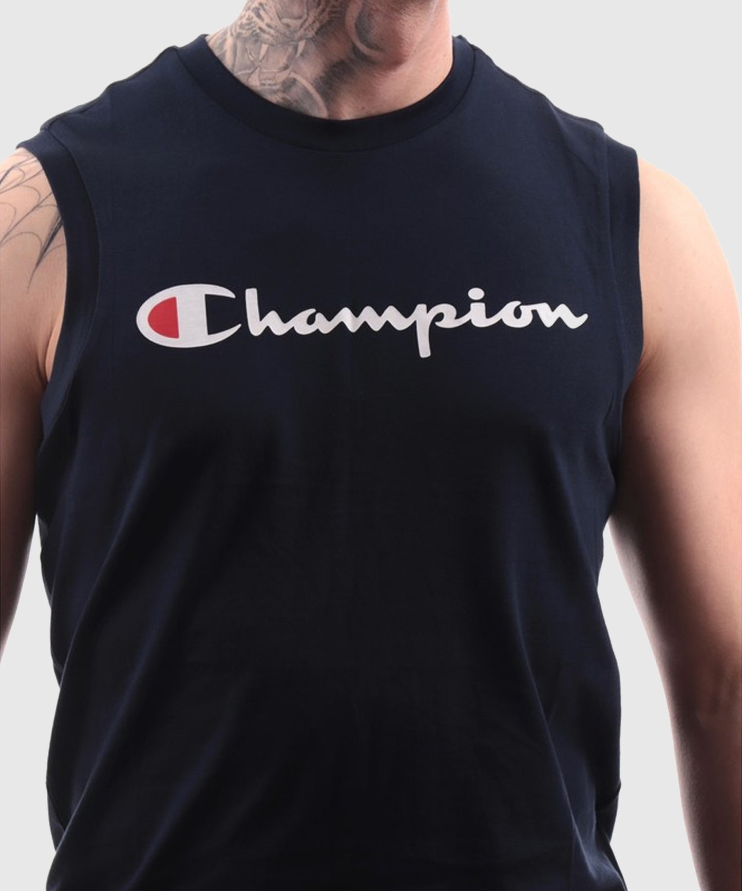 Champion Legacy T-Shirt ohne Ärmel – Marineblau