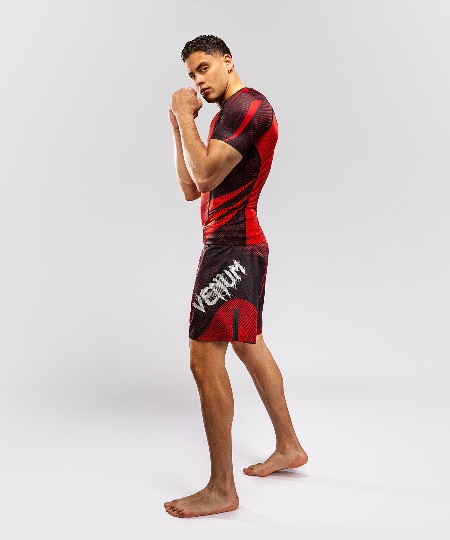 Venum Galactic 3.0 Rashguard Manga Corta - Rojo/Plata
