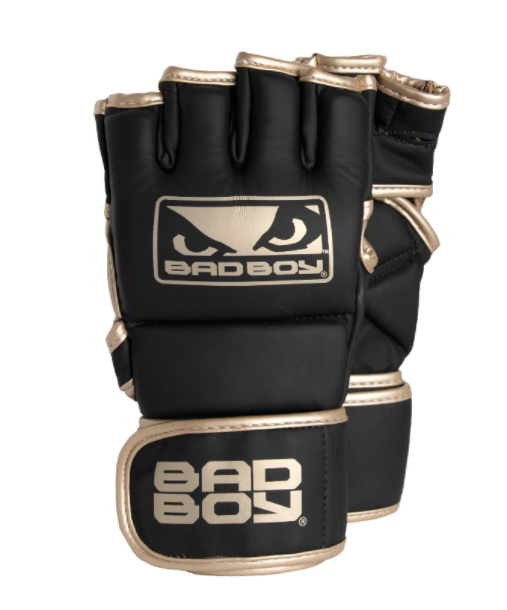 Bad Boy Fashion MMA-Handschuhe mit Daumen - Schwarz/Gold