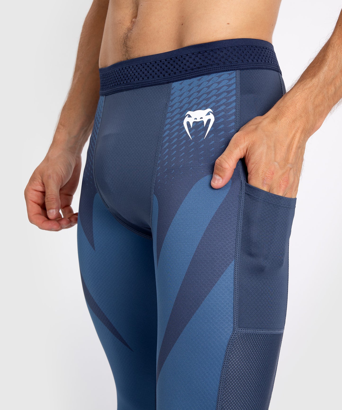 Pantalon de Compression Venum Attack - Bleu Marine
