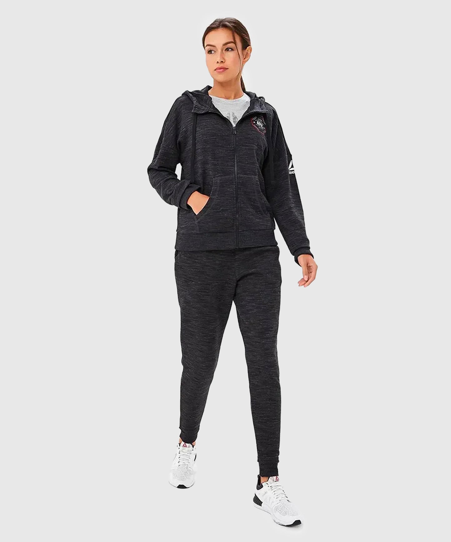 Reebok UFC Sudadera con Cremallera Completa Mujer – Negro