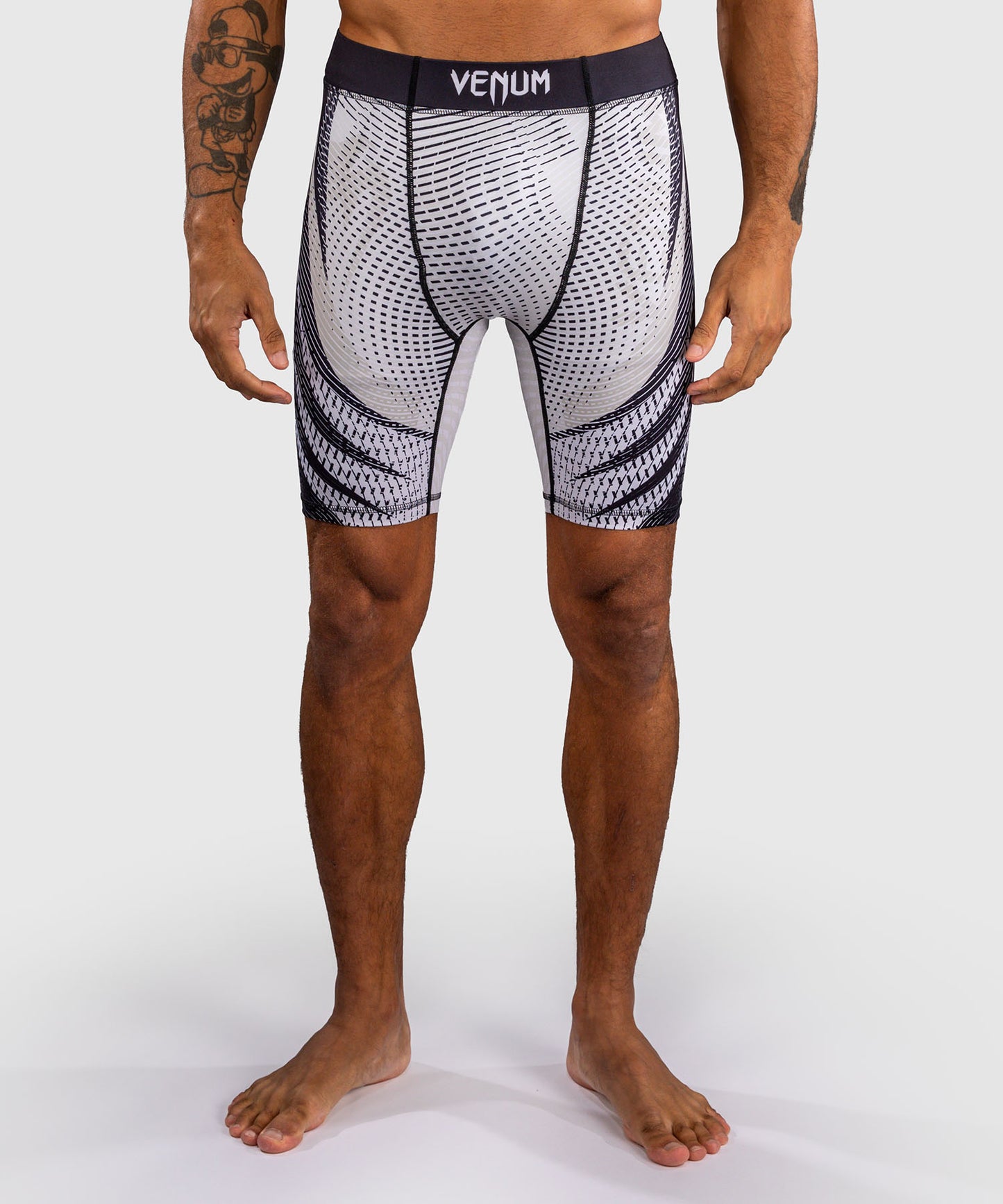 Venum Galactic 3.0 Pantalón Corto de Compresión - Blanco Hueso/Negro