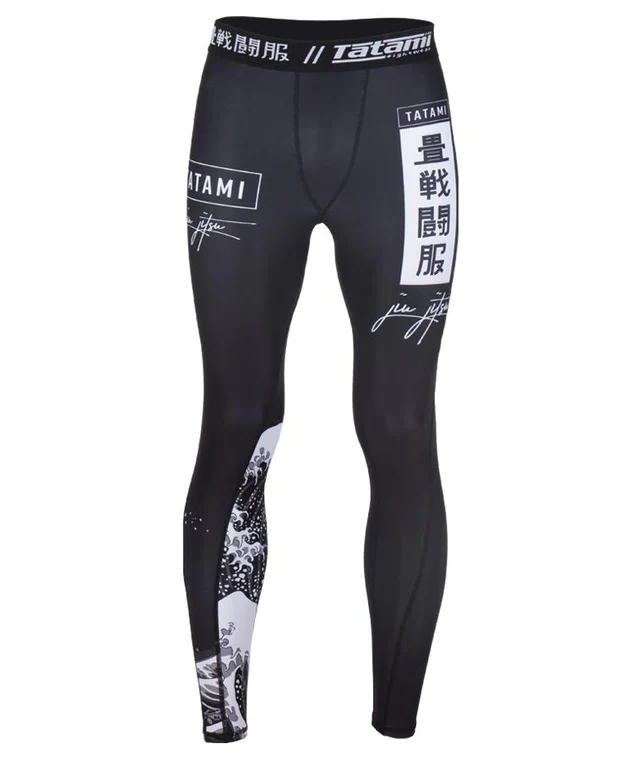 Tatami Fightwear Kanagawa Pantalones de Compresión - Negro