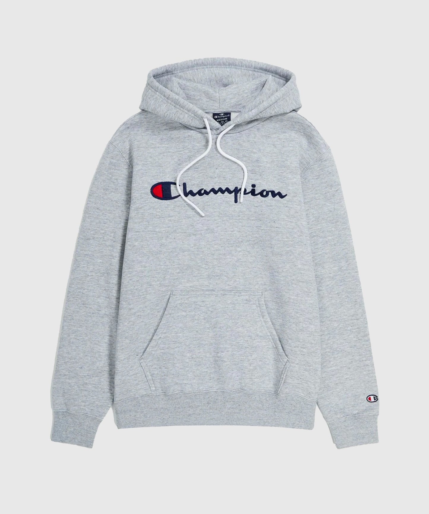 Champion Legacy Felpa con Cappuccio Logo Ricamato – Grigio