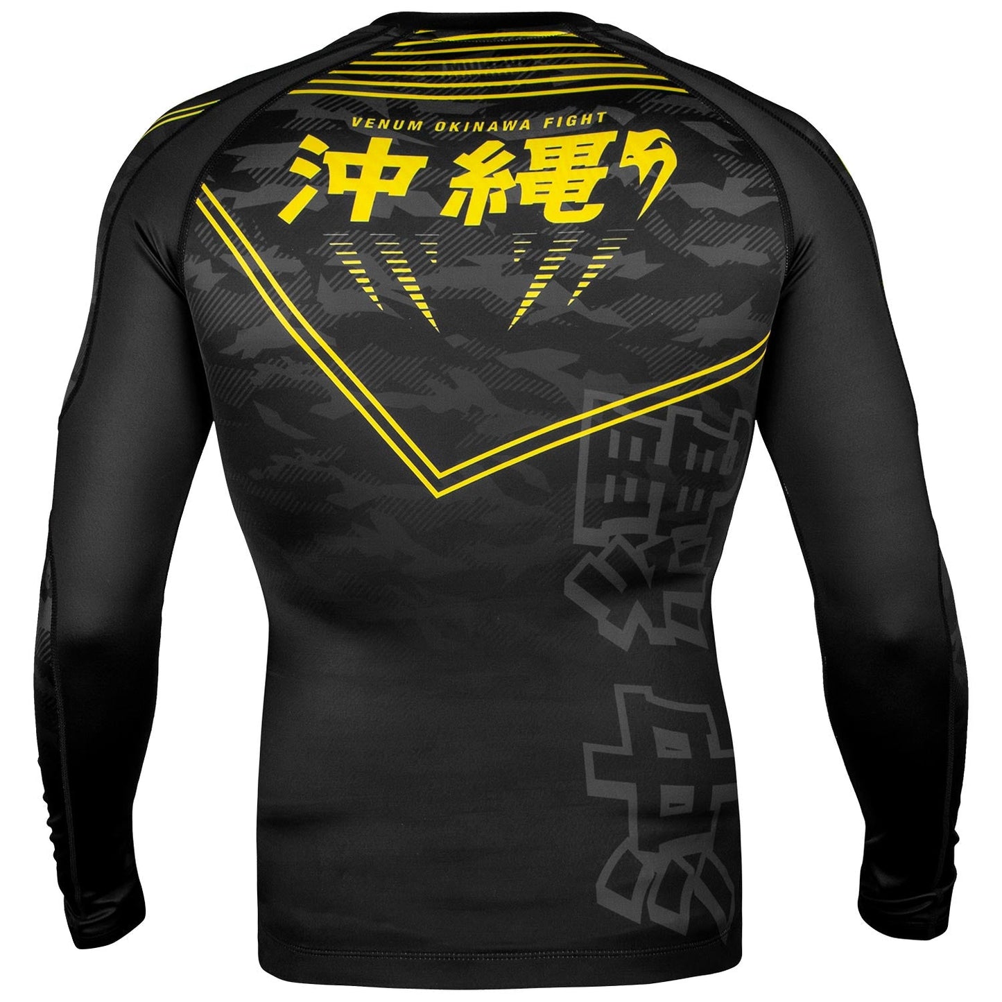 Rashguard Venum Okinawa 2.0 - Long Sleeve - Black/Yellow