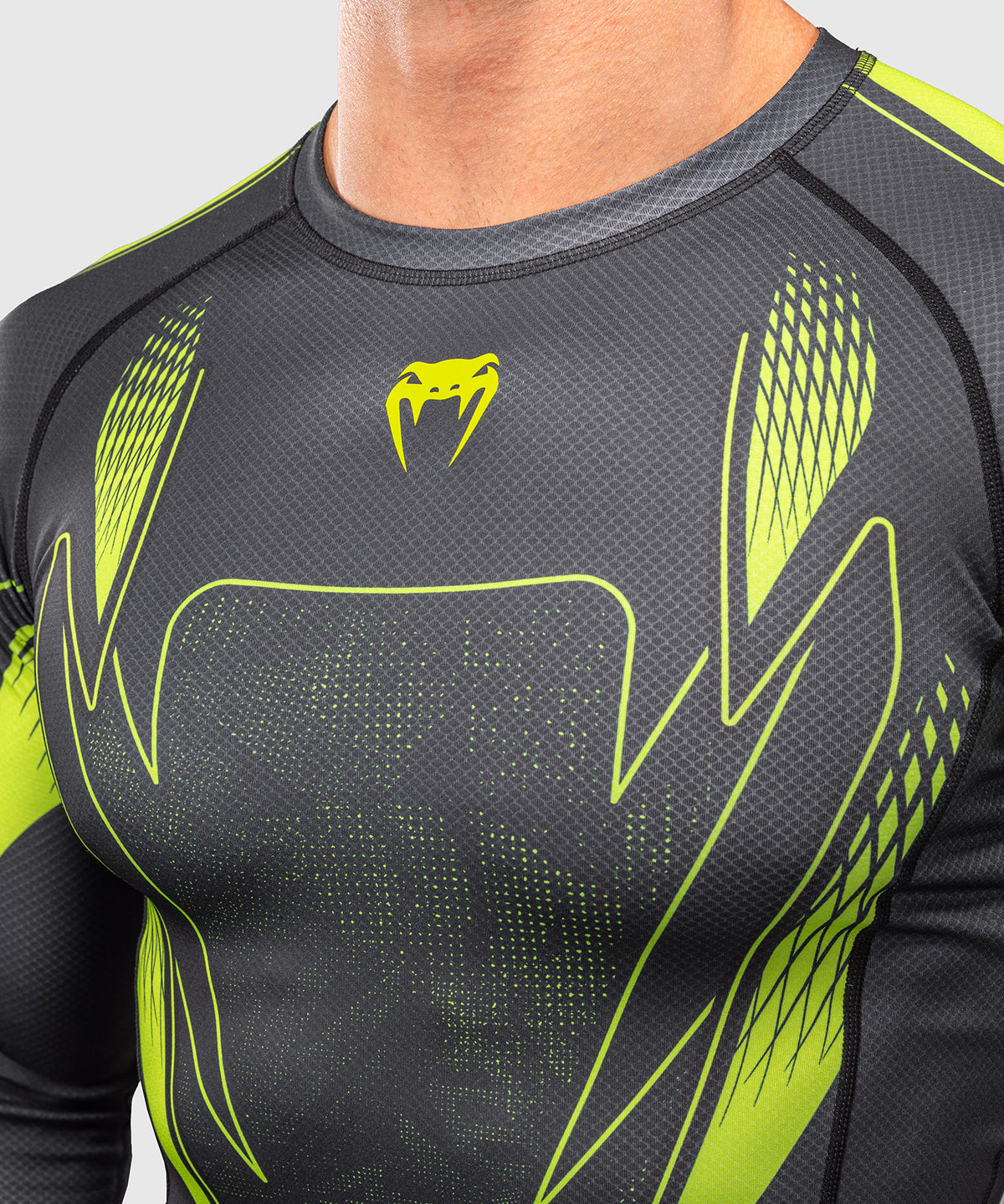 Rashguard à manches longues Venum Amazonia Reborn - Noir/Vert