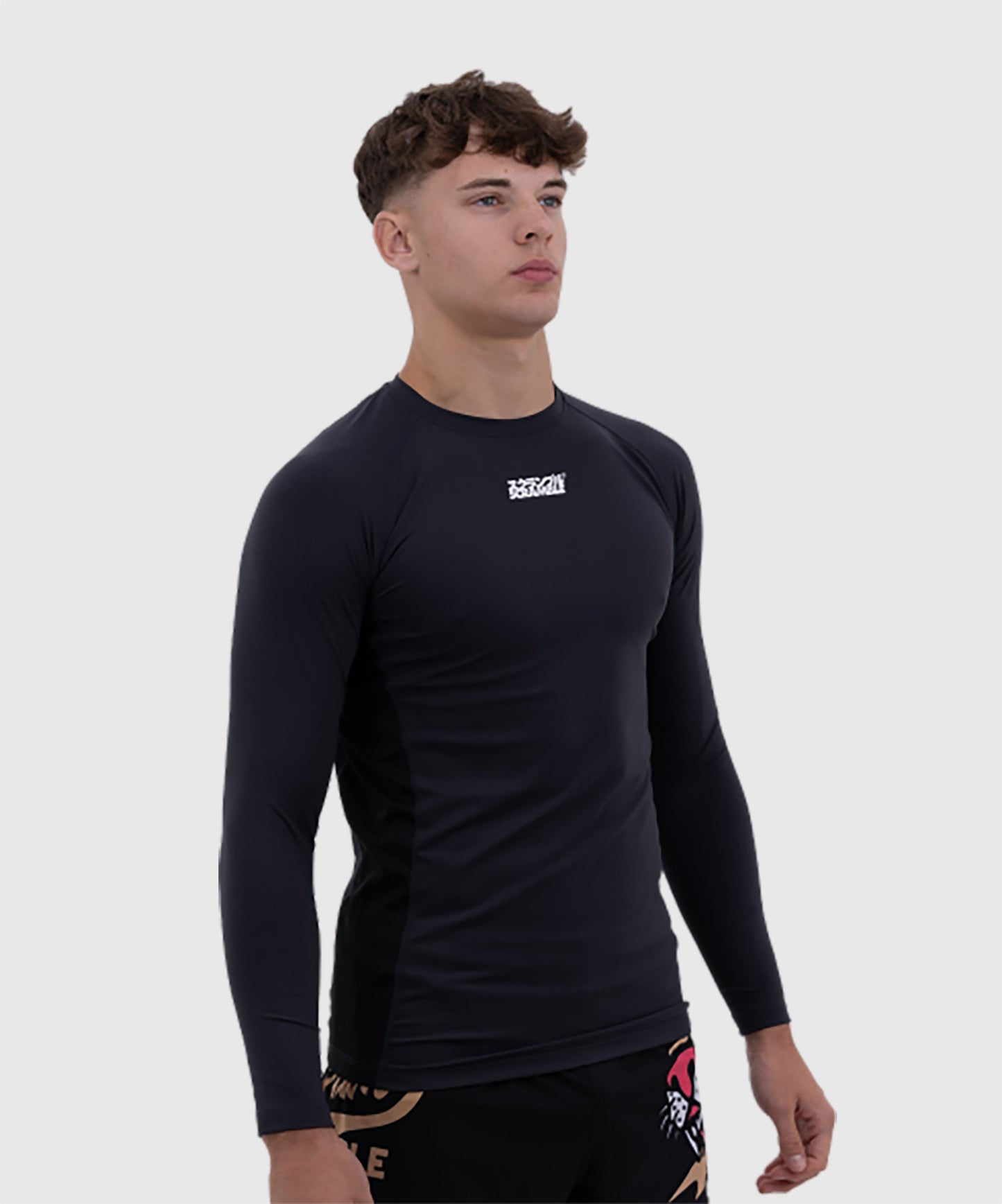 Scramble Shinobi Langarm-Rashguard - Marineblau