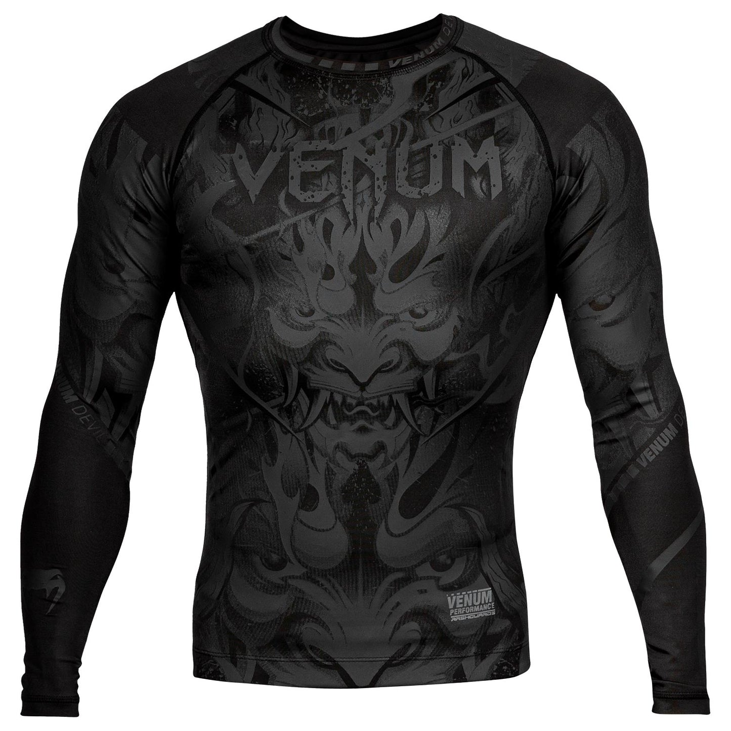 Rashguard Venum Devil - Long Sleeve - Black/Noir