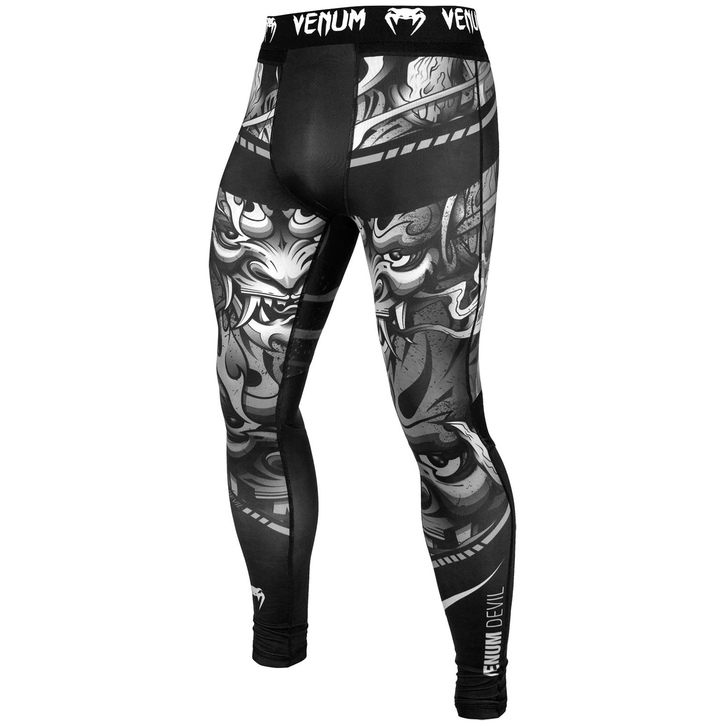 Pantalon de Compression Venum Devil - Blanc/Noir