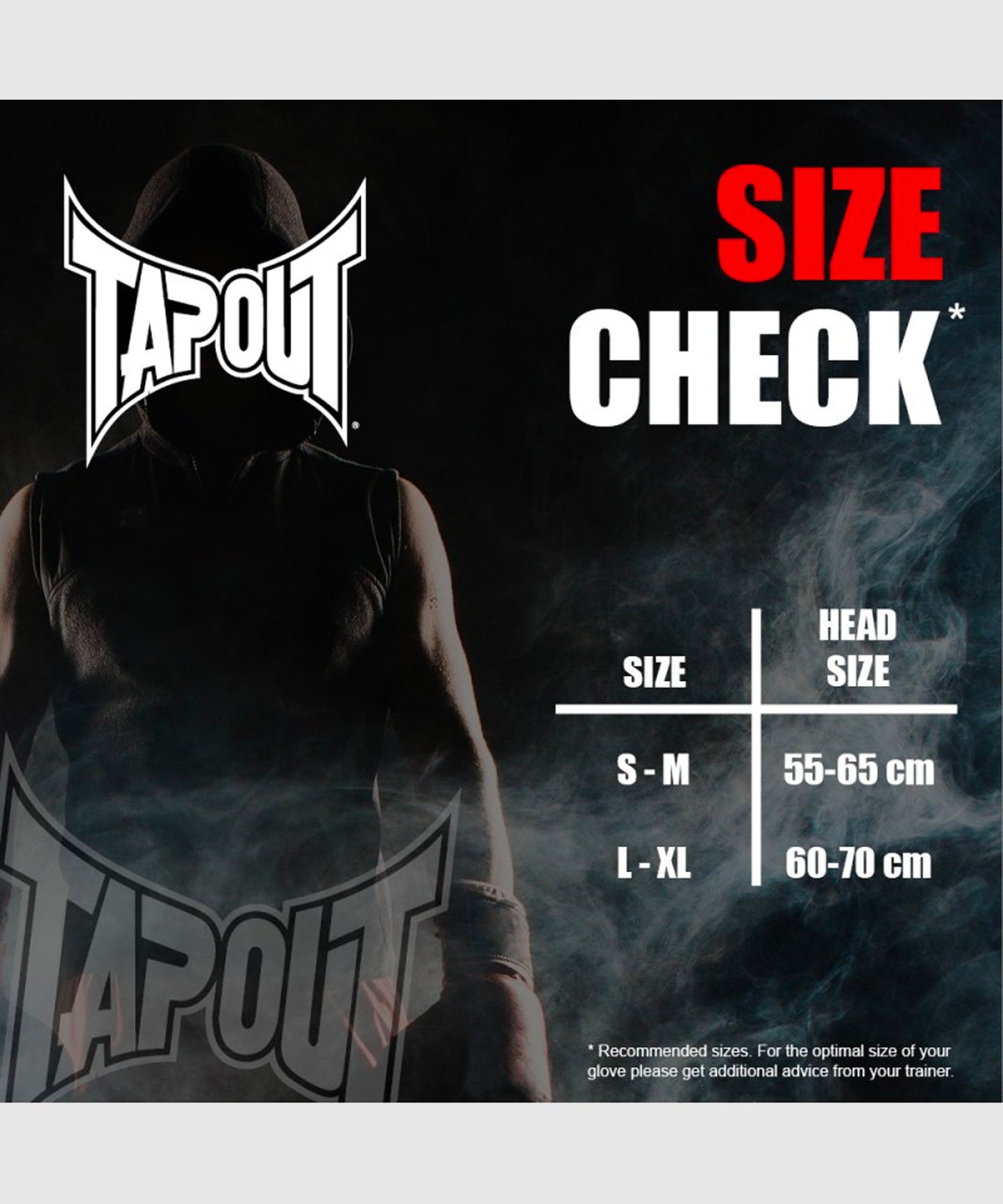 Casque de Boxe Tapout - Noir/Rouge