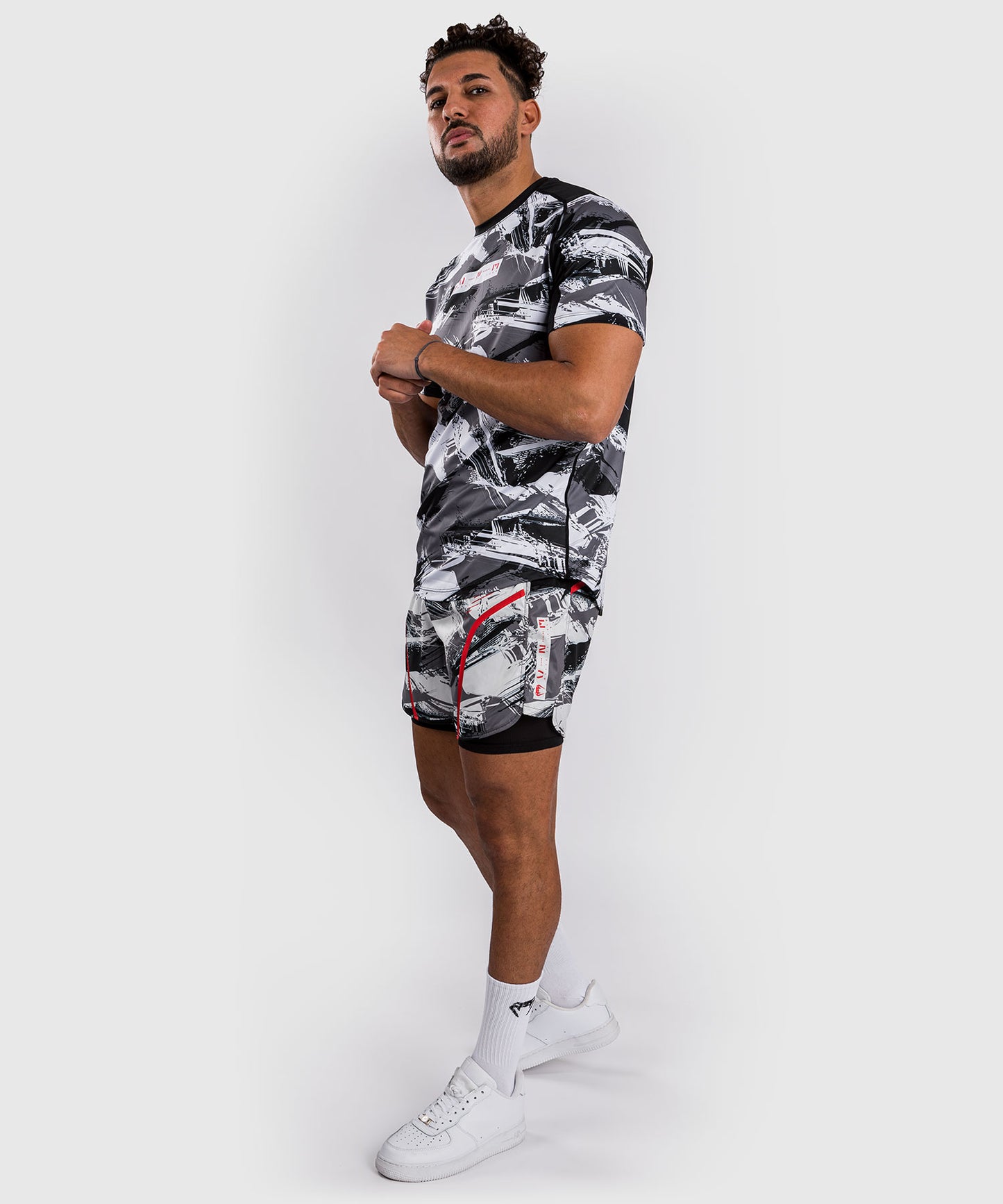 T-shirt Dry-Tech Venum Electron 3.0 - Gris/Rouge