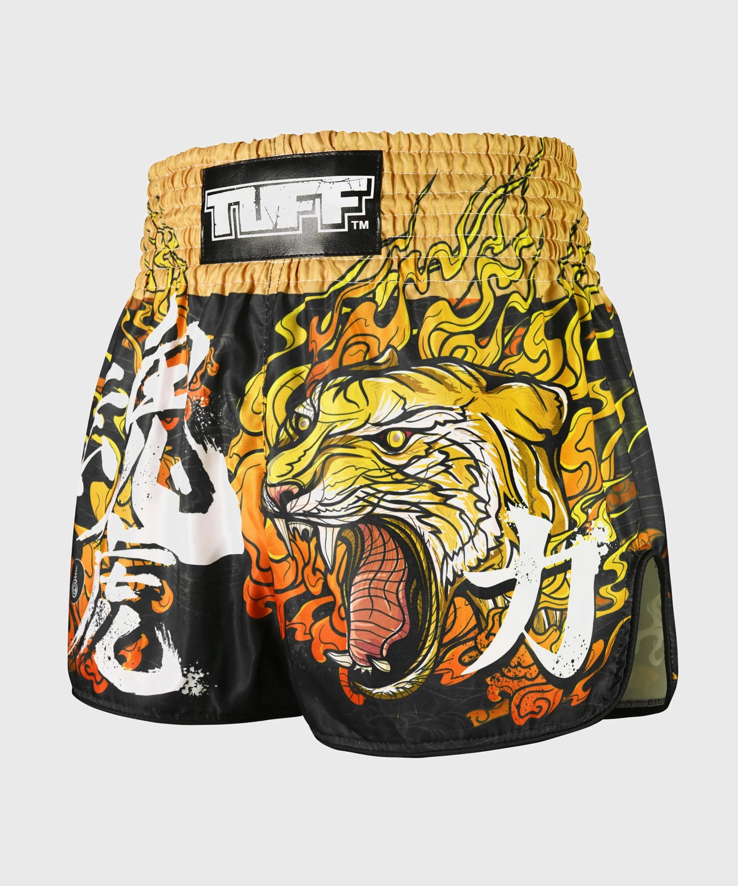Short de Muay Thai Tuff Retro Style Tora Mazuka The True Tiger - Noir
