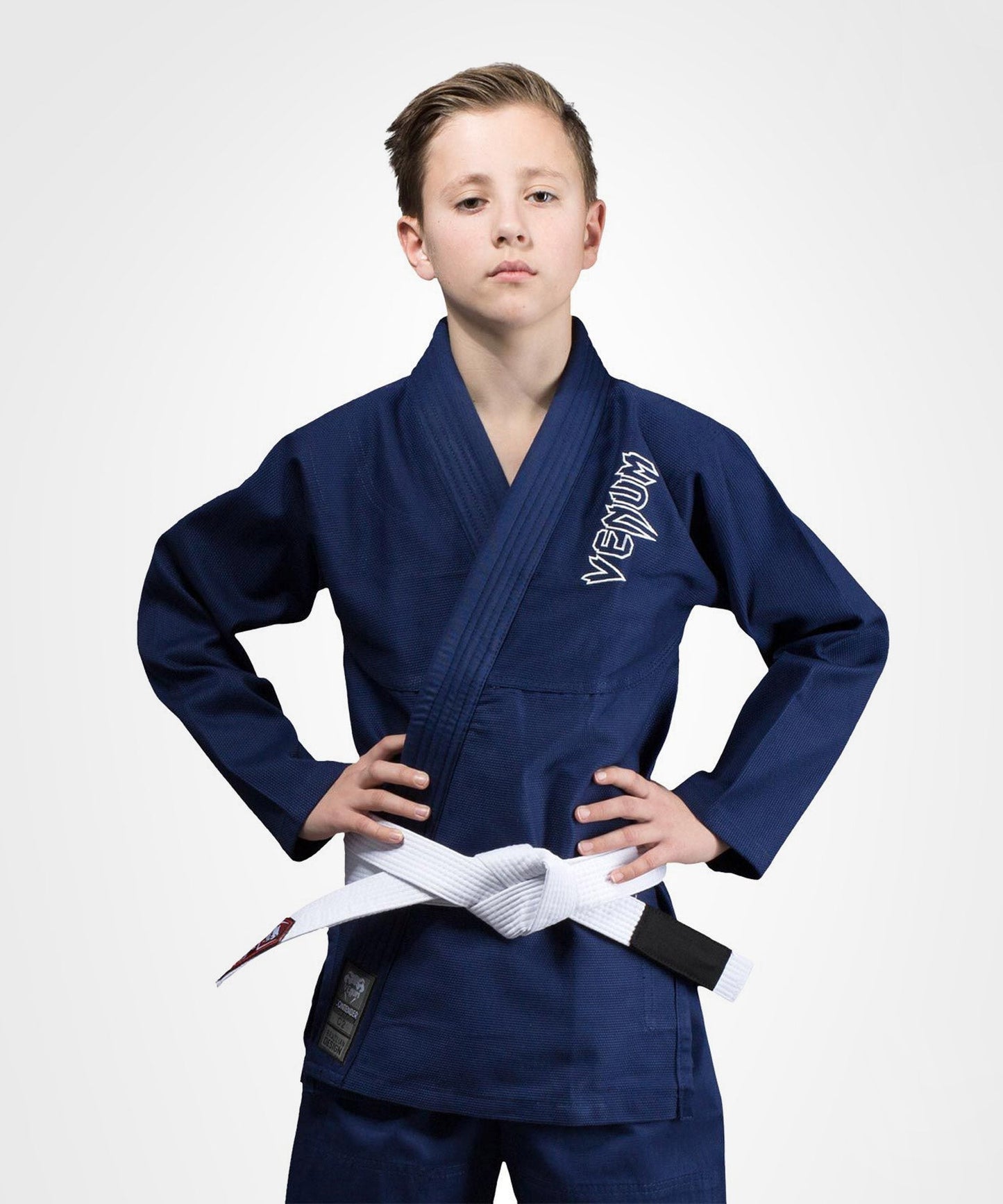 Venum Contender Kids BJJ Gi (Weißer Gürtel angeboten) - Marineblau