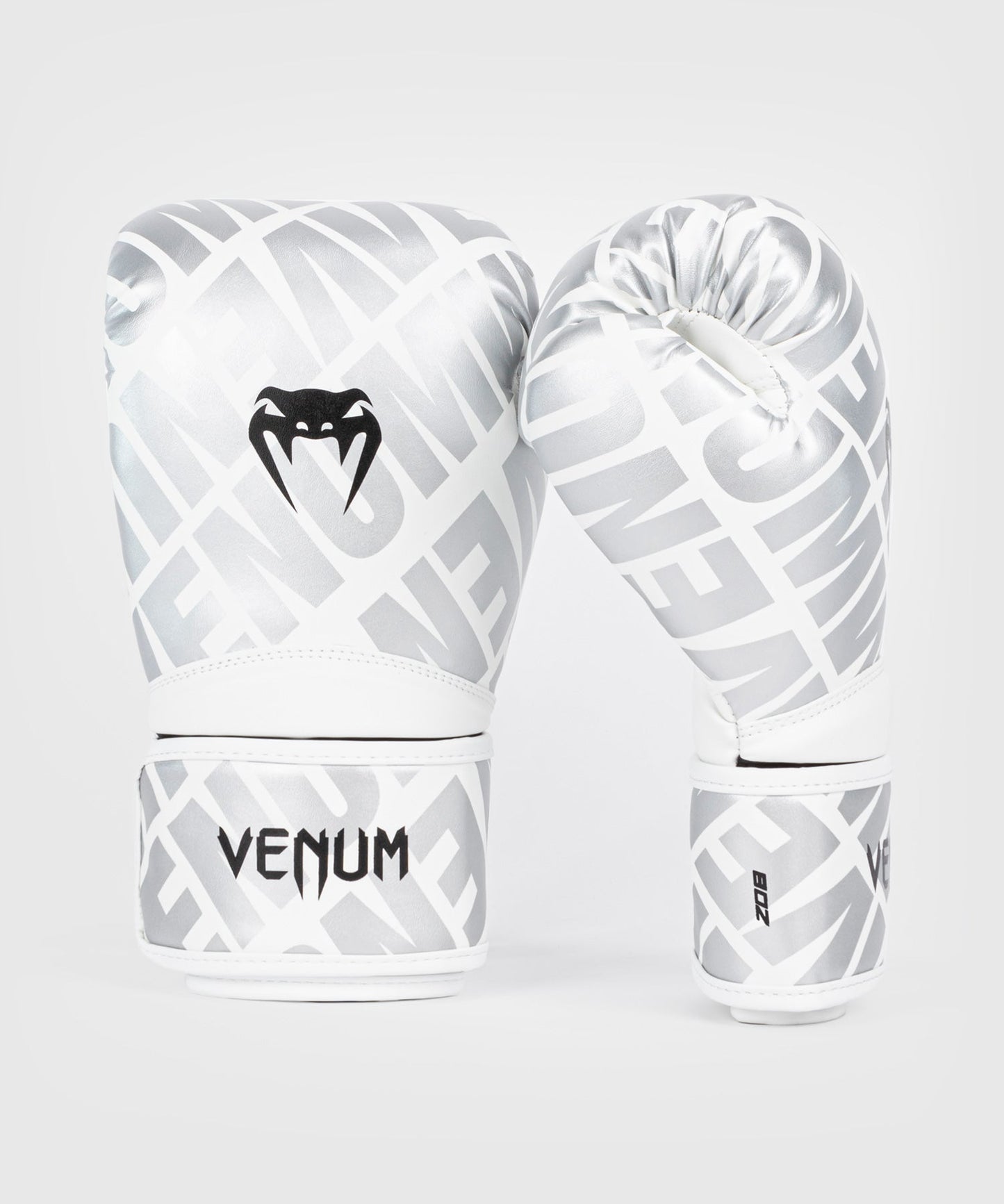 Gants de boxe Venum Contender 1.5 XT pour enfants - Blanc/Argent