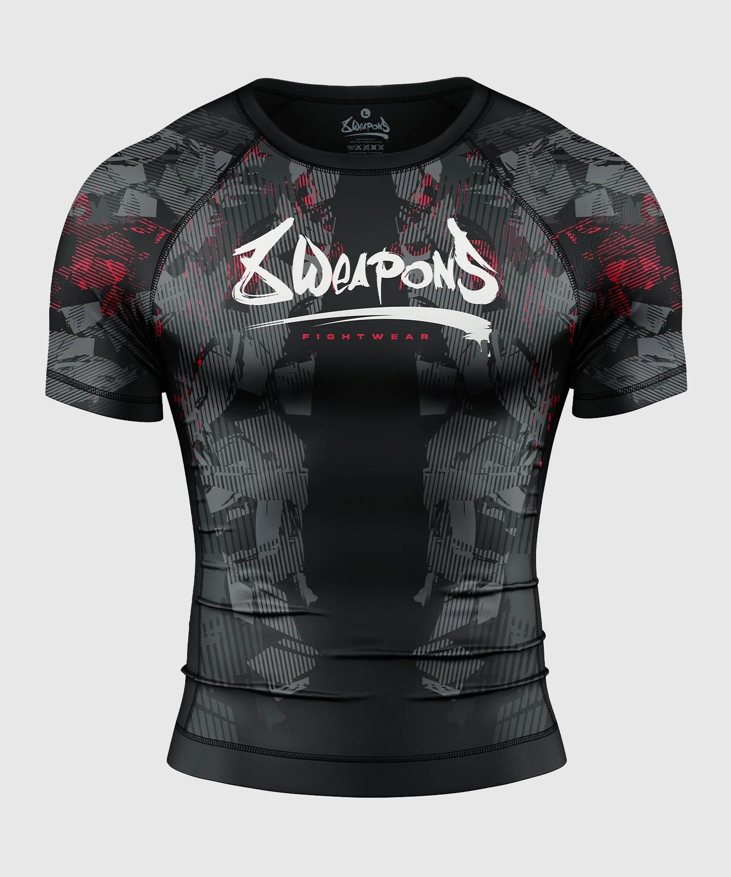 Rashguard À Manches Courtes 8 Weapons Hit 2.0 - Noir