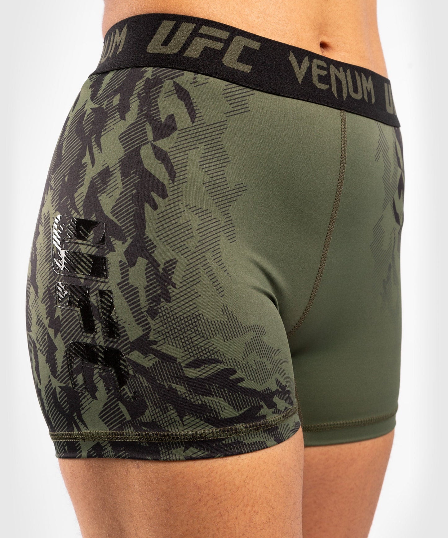 Women's UFC Venum Authentic Fight Week Compression Short - Khaki