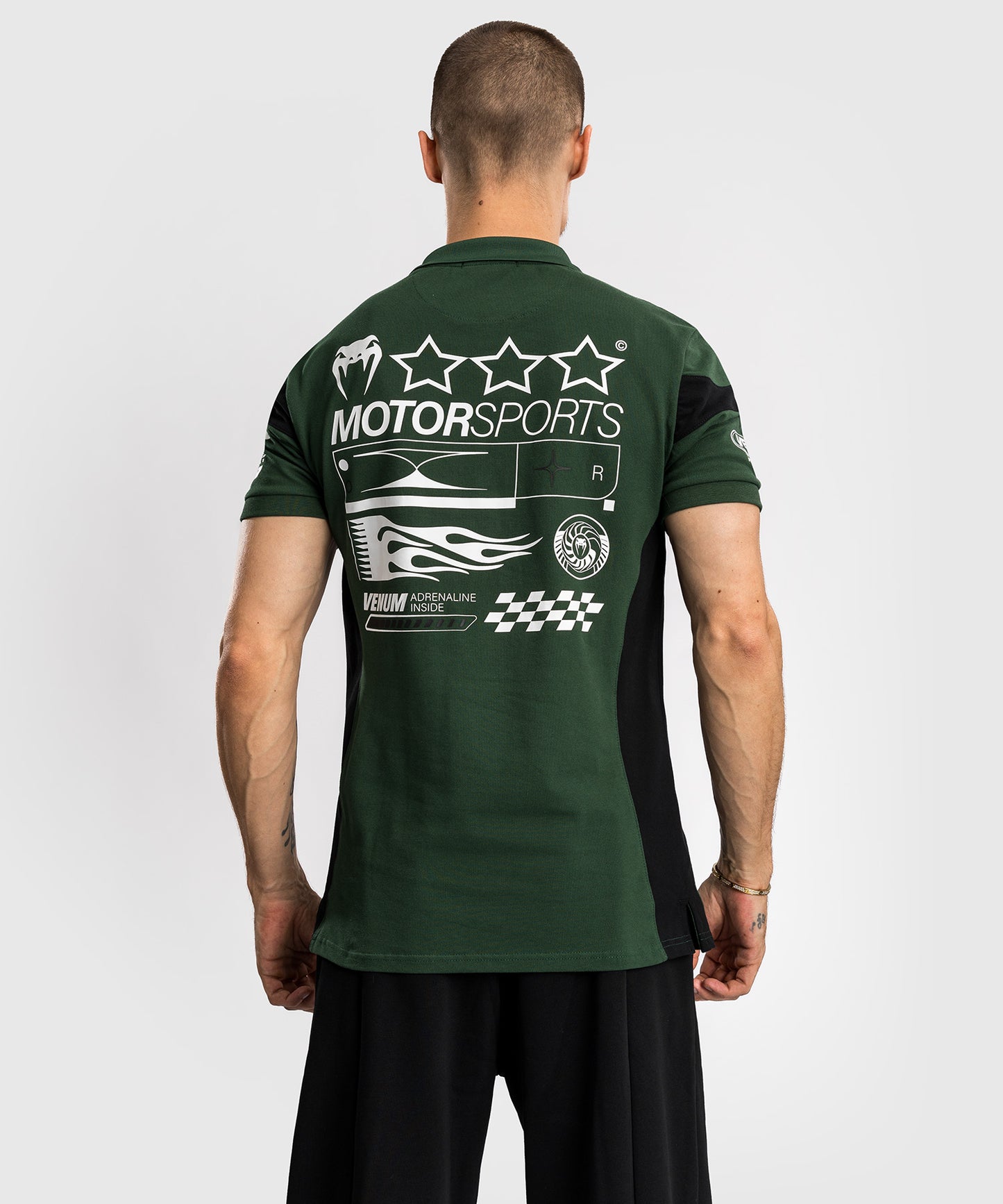 Venum Motorsport Baumwollpolo - Tiefwald