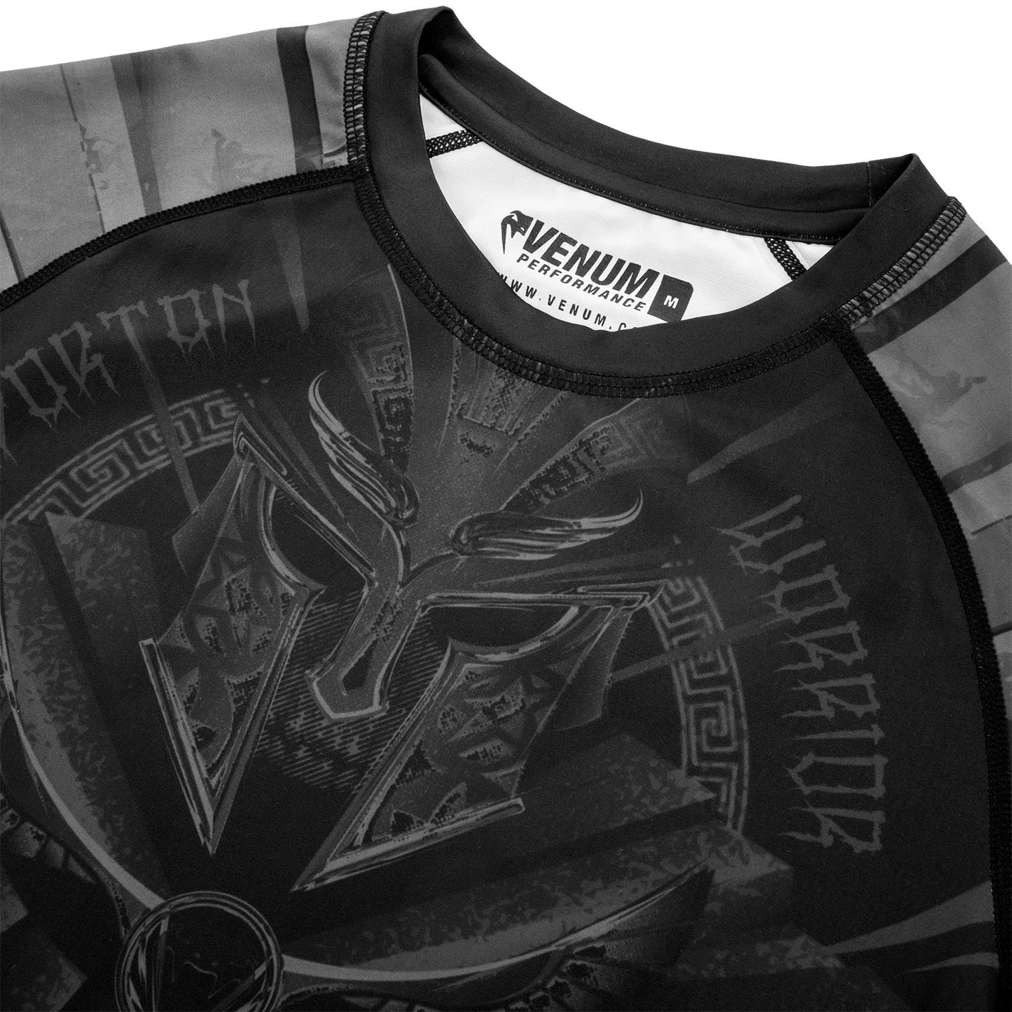Venum Gladiator 3.0 Rashguard Kurzarm - Schwarz/Schwarz - Exclusive