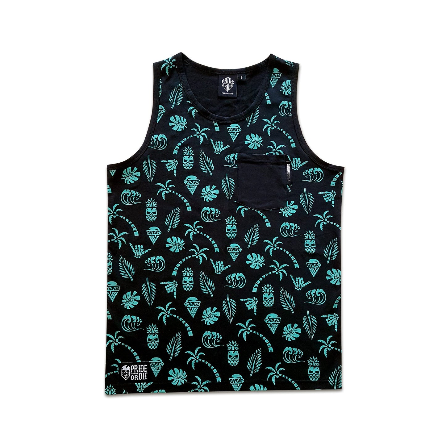 Pride Or Die Summer Time Camiseta de Tirantes - Negro