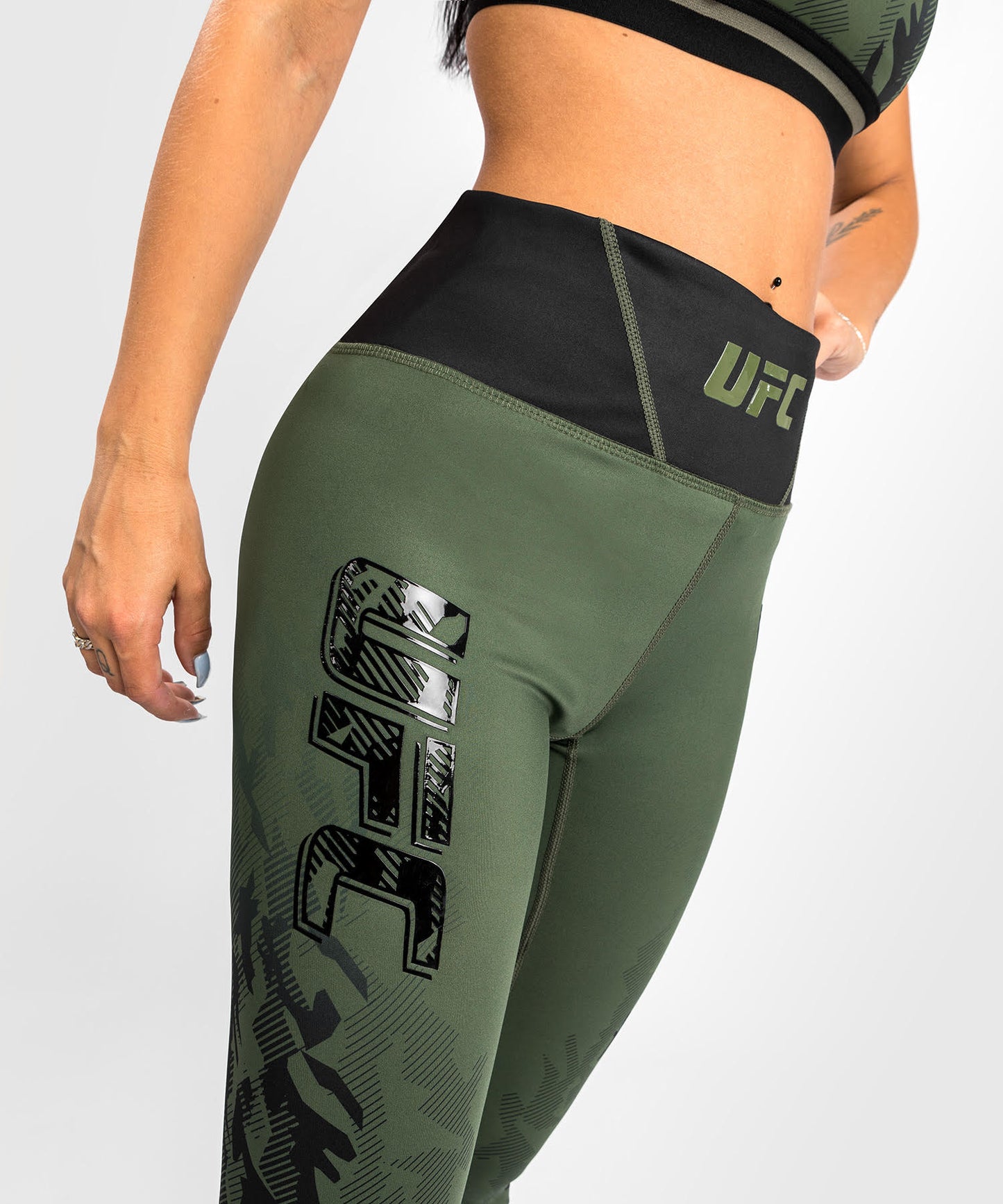Venum Authentic Fight Week UFC Women's Leggings - Khaki