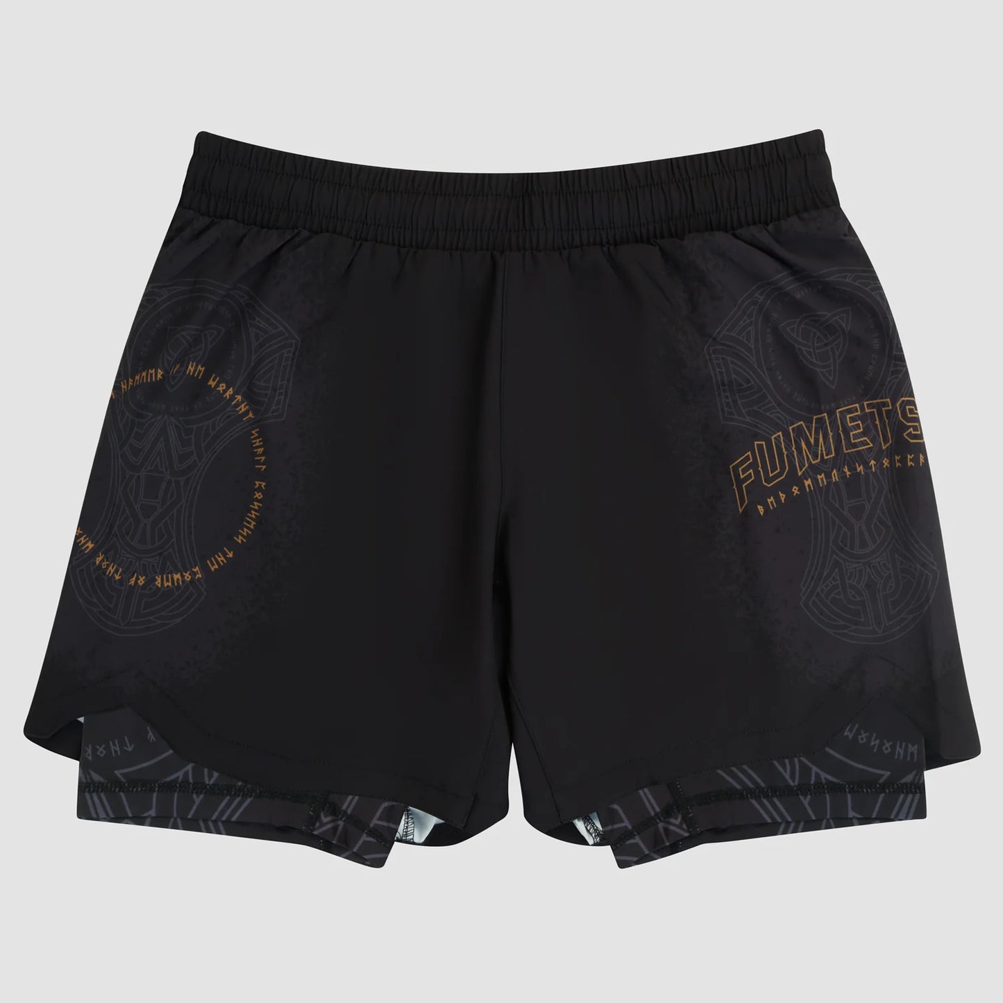 Fumetsu Mjolnir Dual Layer Fightshorts - Schwarz/Bronze