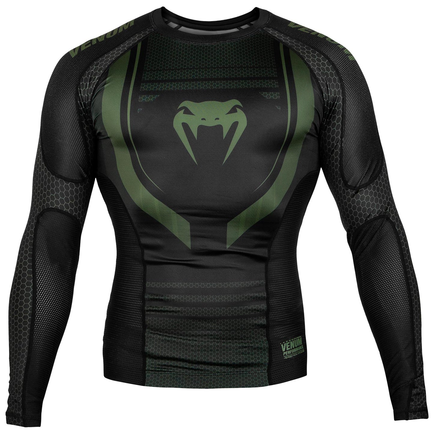 Venum Technical 2.0 Rashguard - Langarm - Schwarz/Khaki - Exclusiv